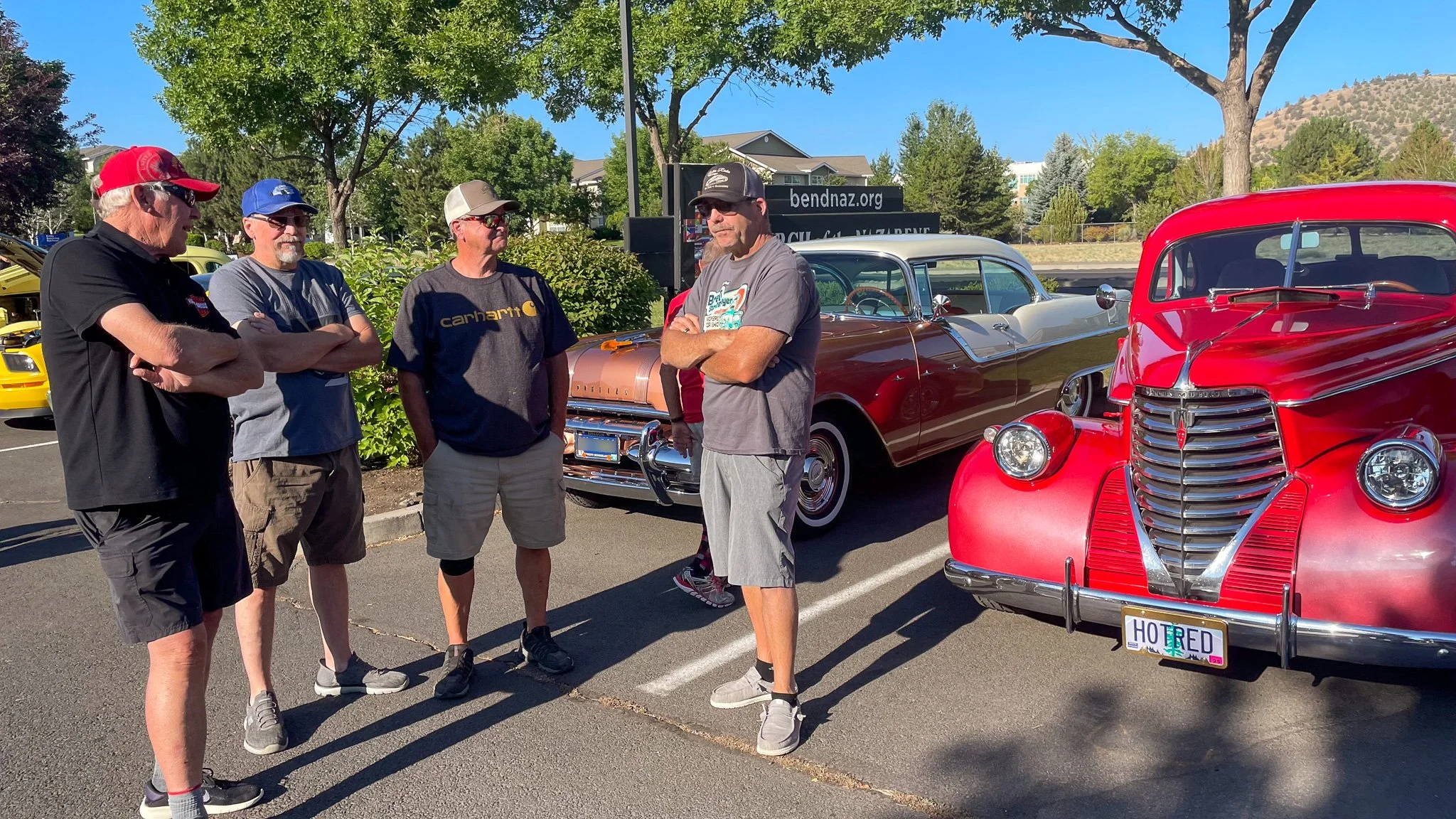 1930s FORD split window red hot rod Bend Cars & Coffee.jpg