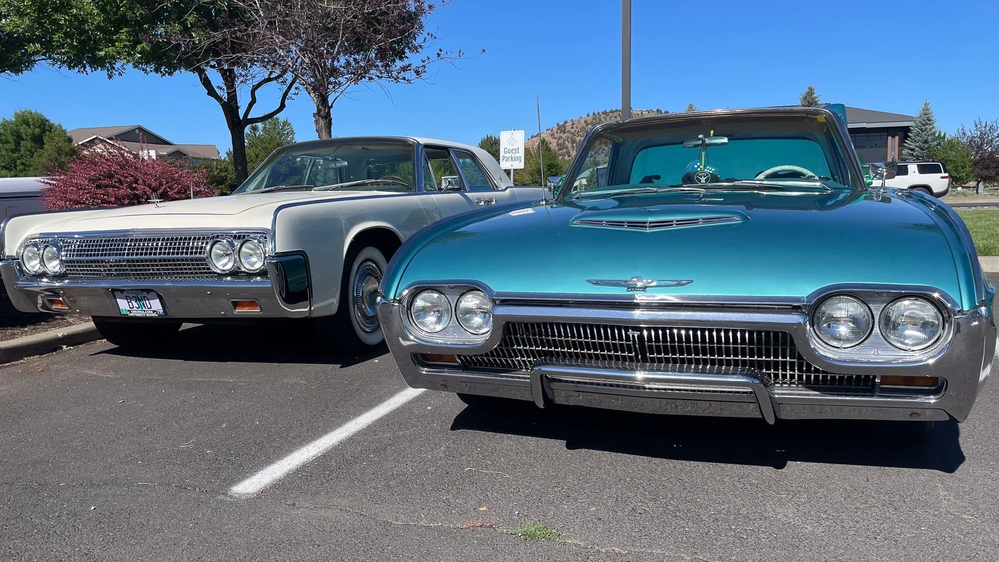 1963 Ford Thunderbird and Lincoln Continental Bend Cars & Coffee on 27th St first Saturdays front.jpg