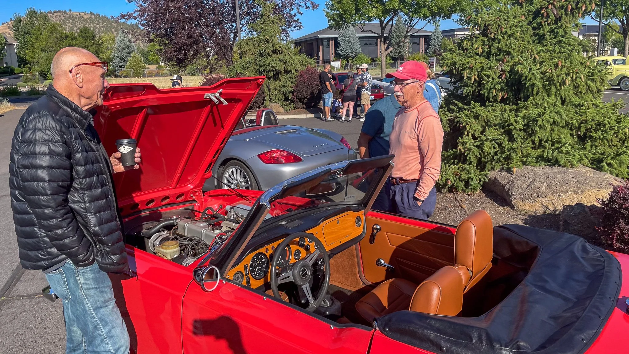 Bend Cars and Coffee on 27th TR6 Close up.jpg