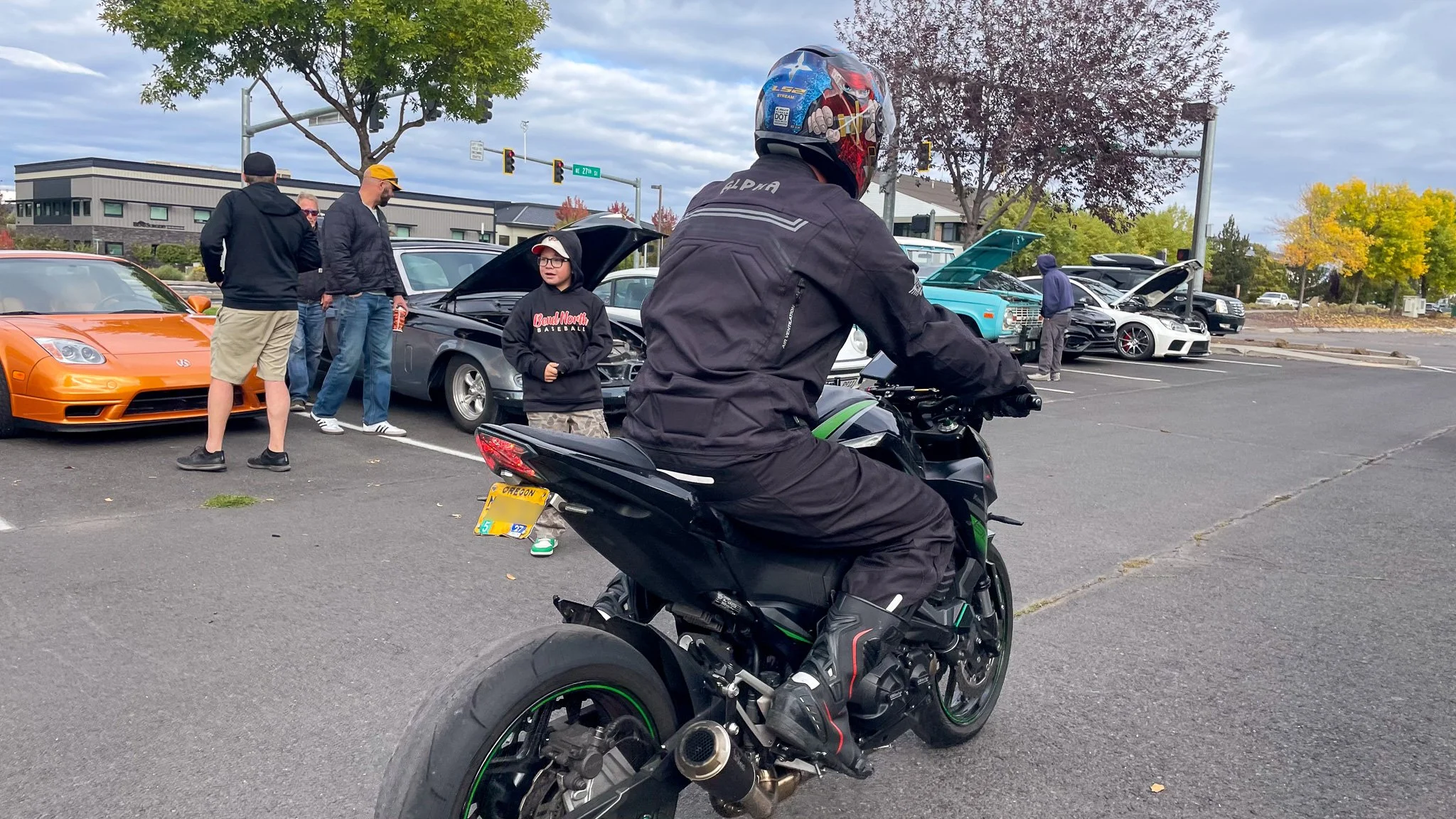 Bikes and Motorcycles welcome at Bend Cars and Coffee on 27th St.jpg