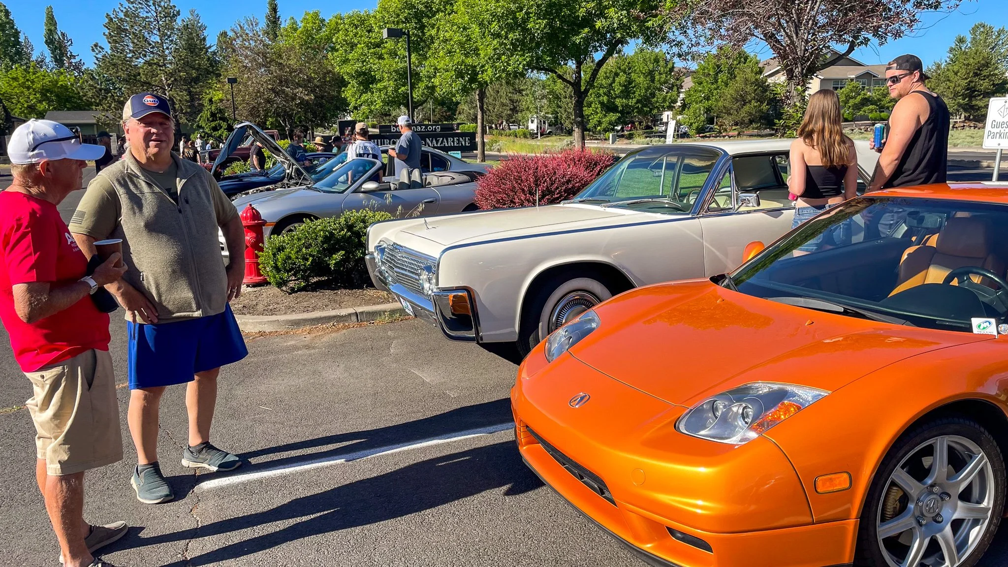 02 Orange Acura NSX, 63 lincoln continental Cars Coffee Bend Oregon.jpg