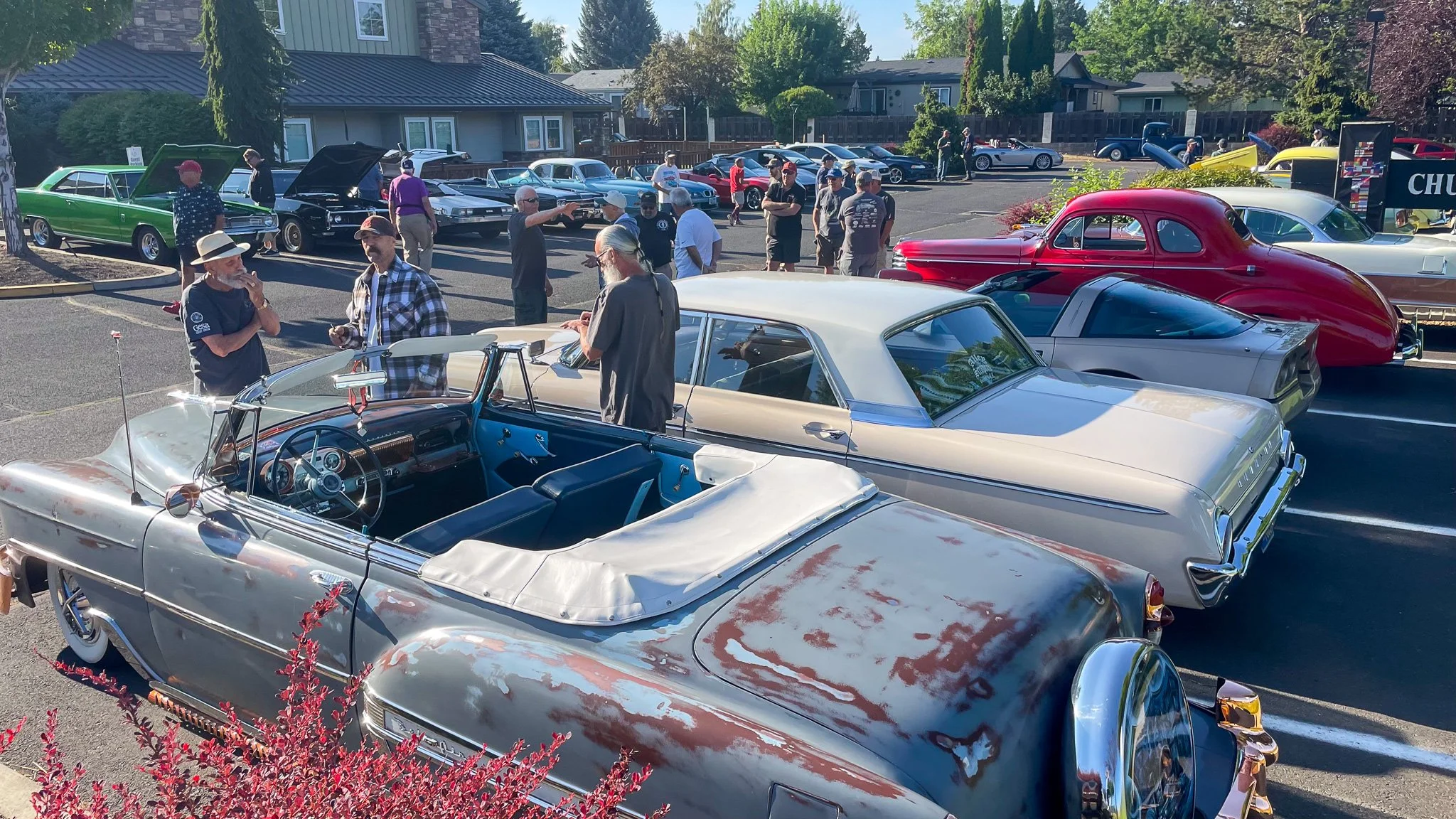 1950s Bel Air Convertible with rust finish Bend Cars and Coffee .jpg