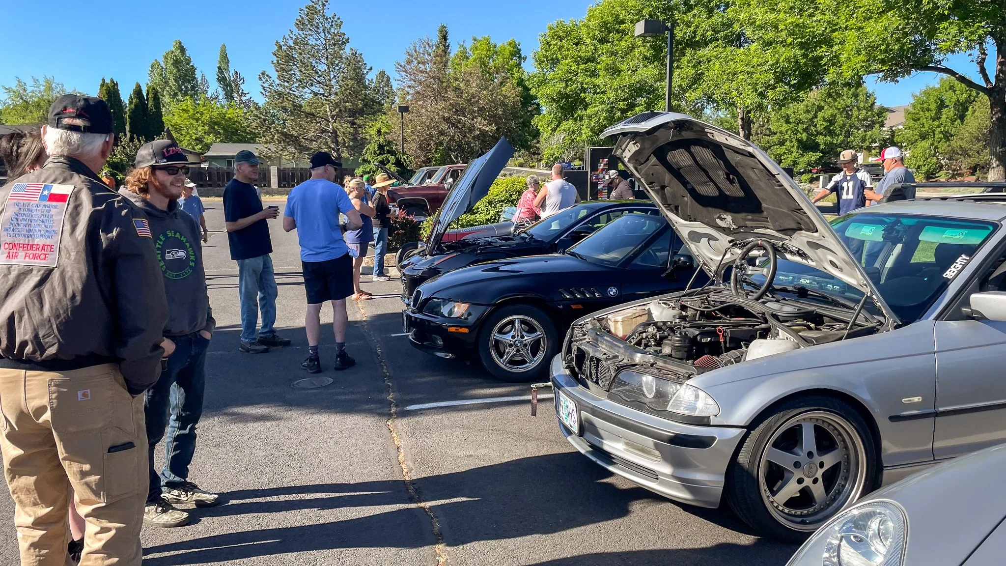 BMW's at Bend Cars and Coffee Nazarene Church Parking lot 27th st.jpg
