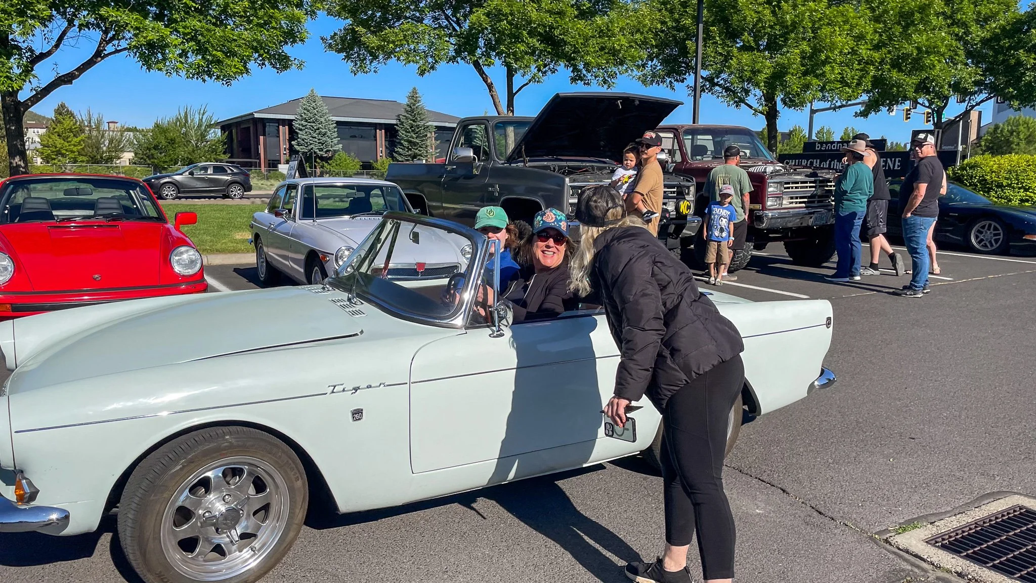 Sunbeam Tiger 260 white at Bend Cars and Coffee Nazarene Church 1st Saturdays.jpg