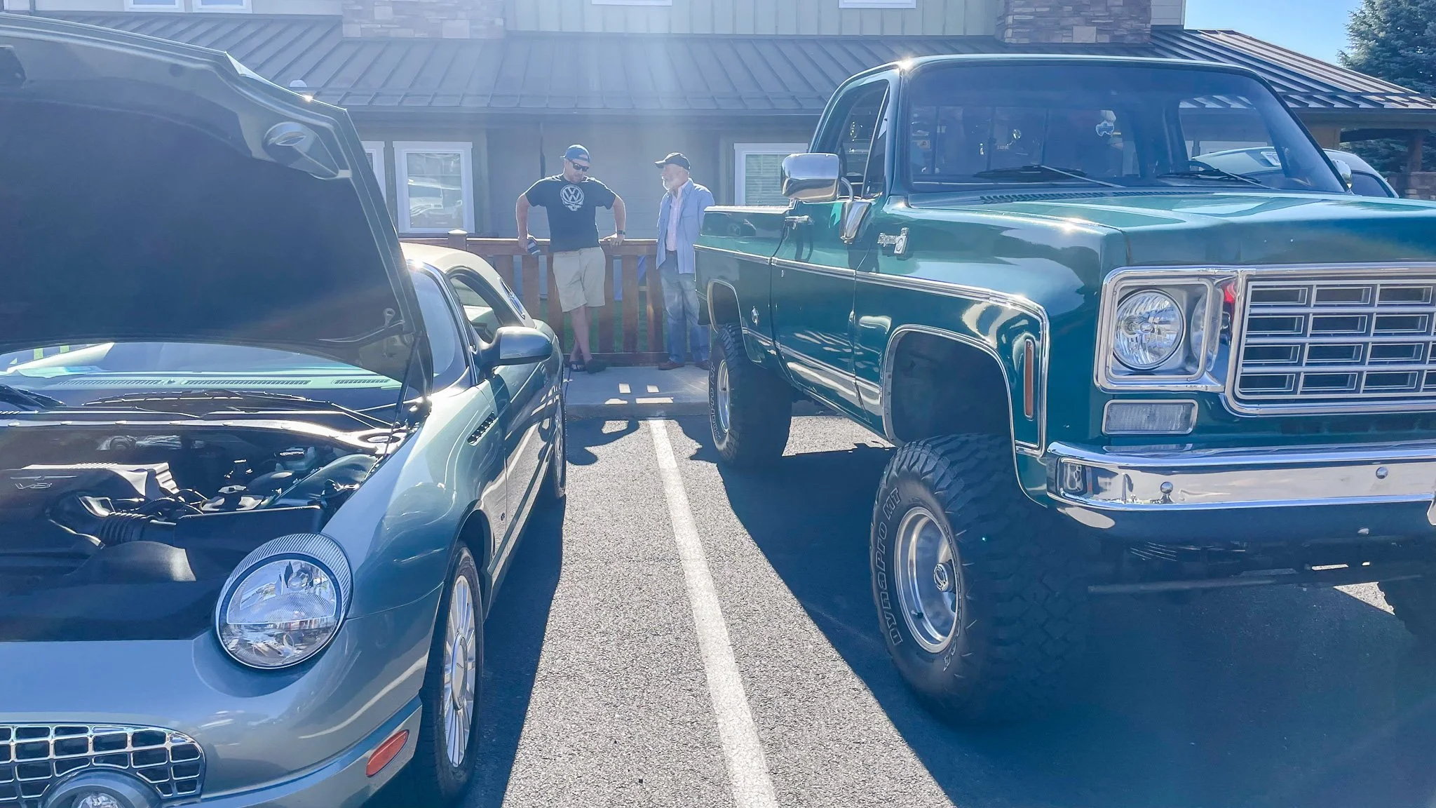 meet new people at 1963 Ford Thunderbird and Lincoln Continental Bend Cars & Coffee on 27th St first Saturdays.jpg