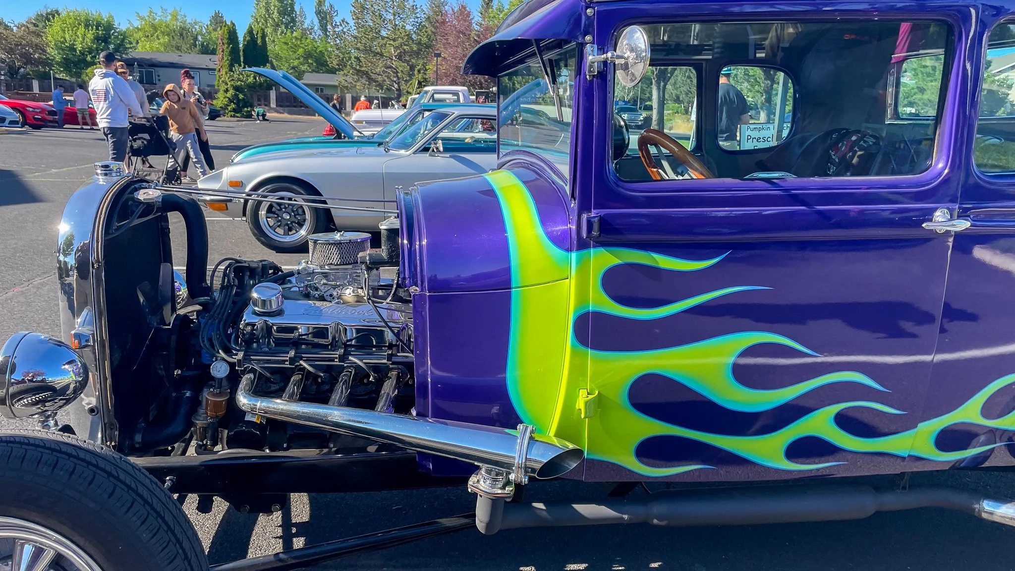 32 ford roadster 240 z datson Bend Cars and Coffee on 27th st.jpg