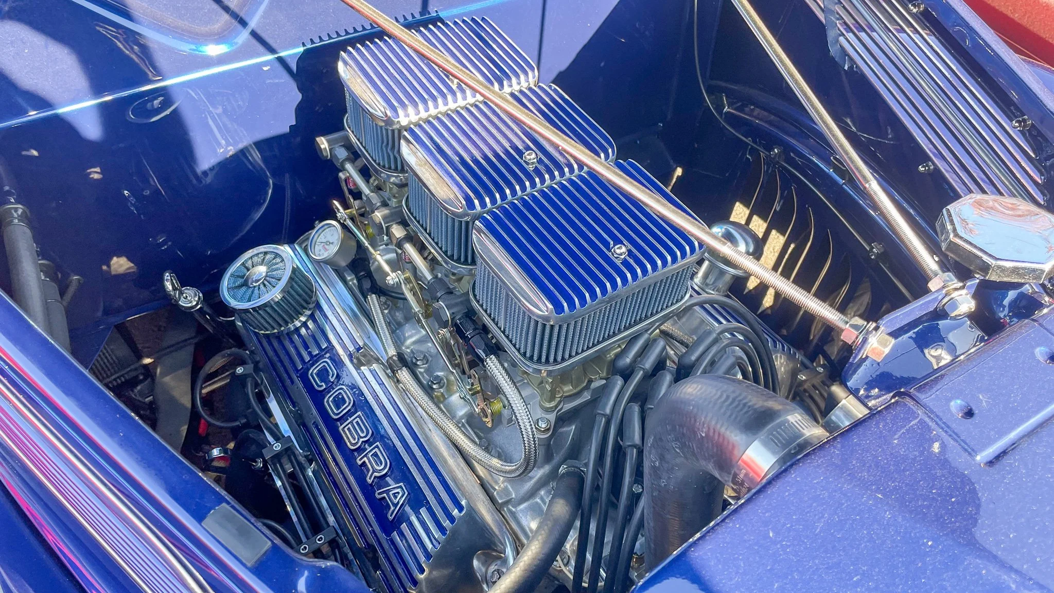 Cobra Engine in 1930s Ford at Bend Cars and Coffee.jpg