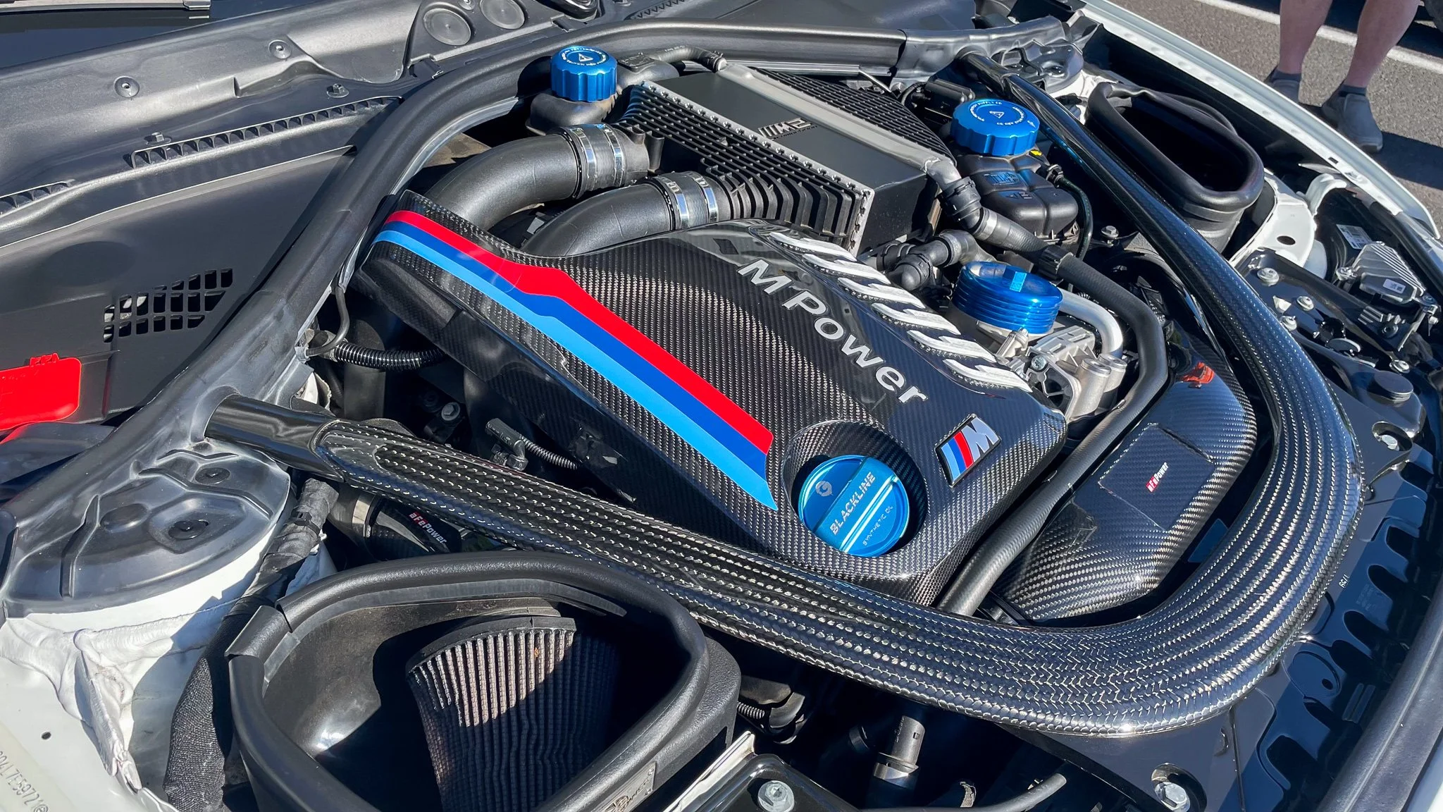 M-Power Carbon Fiber engine BMW at bend cars & coffee nazarene church parking lot 8-10am.jpg