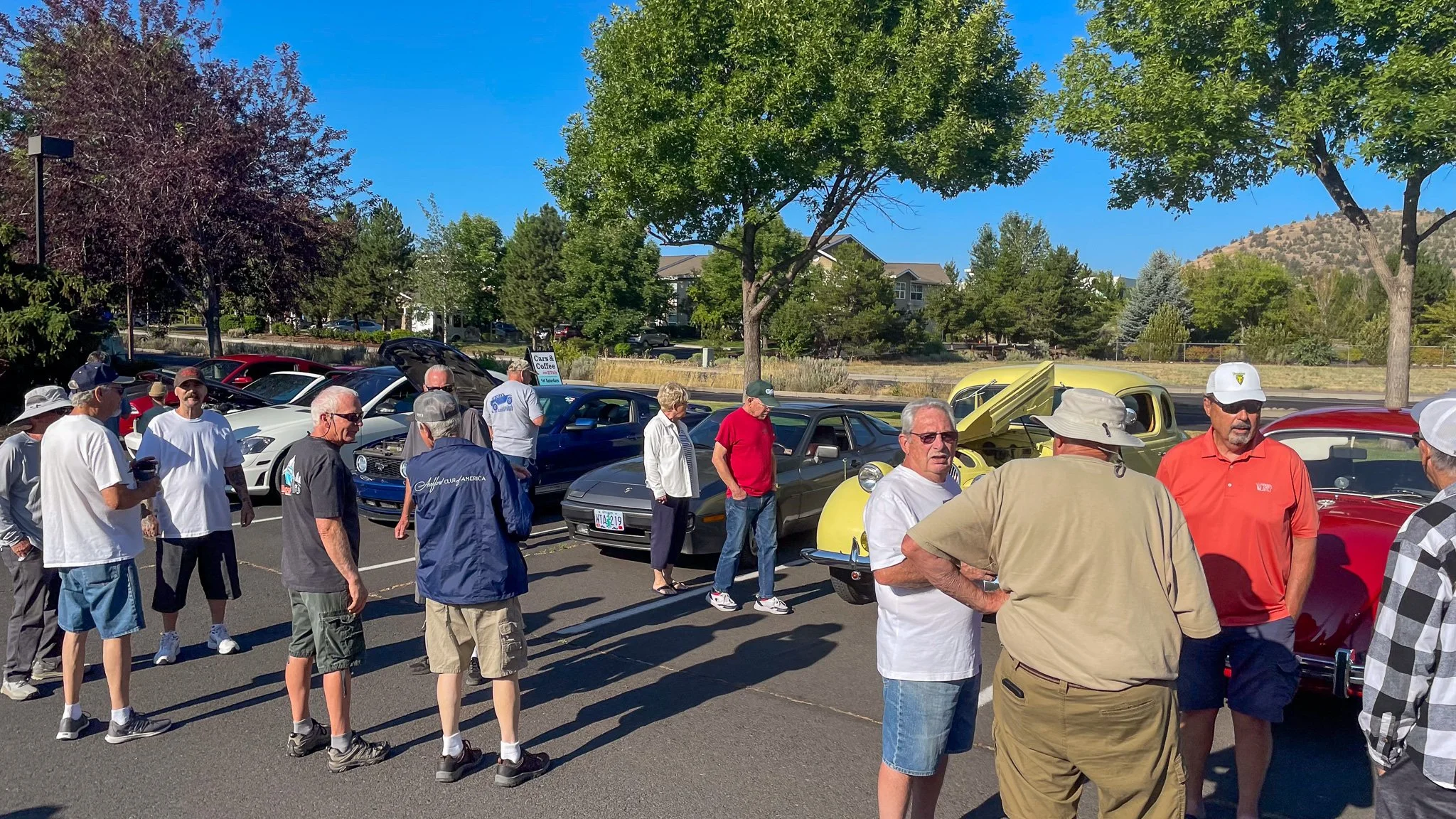 Bendites enjoy free car show saturday morning at Bend Cars and Coffee on 27th St.jpg