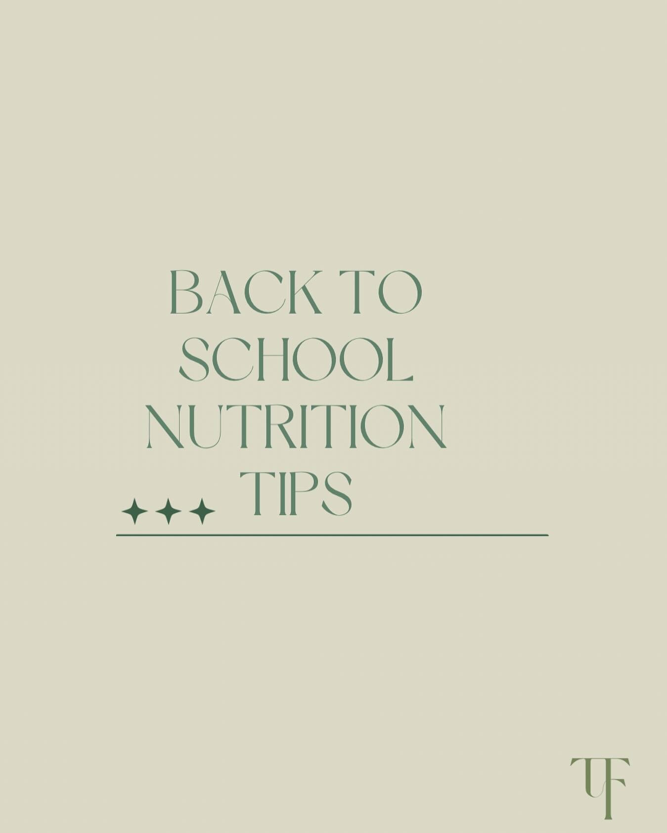 Some tips to get the school year started right! ✨
&bull;Start the day with a high protein breakfast- I love to prep an egg quiche, overnight oats, or Greek yogurt parfaits to have ready for hectic mornings. These high protein breakfasts ensure less b
