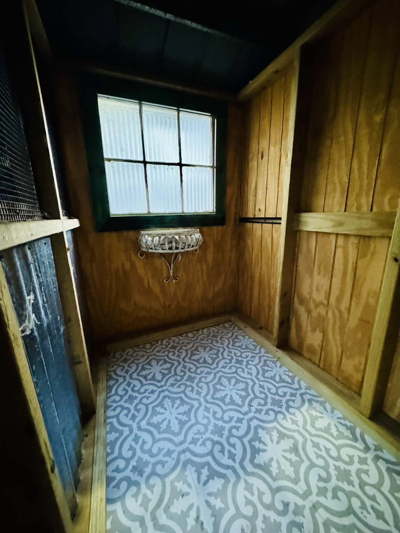 Inside Shed Coop Conversion