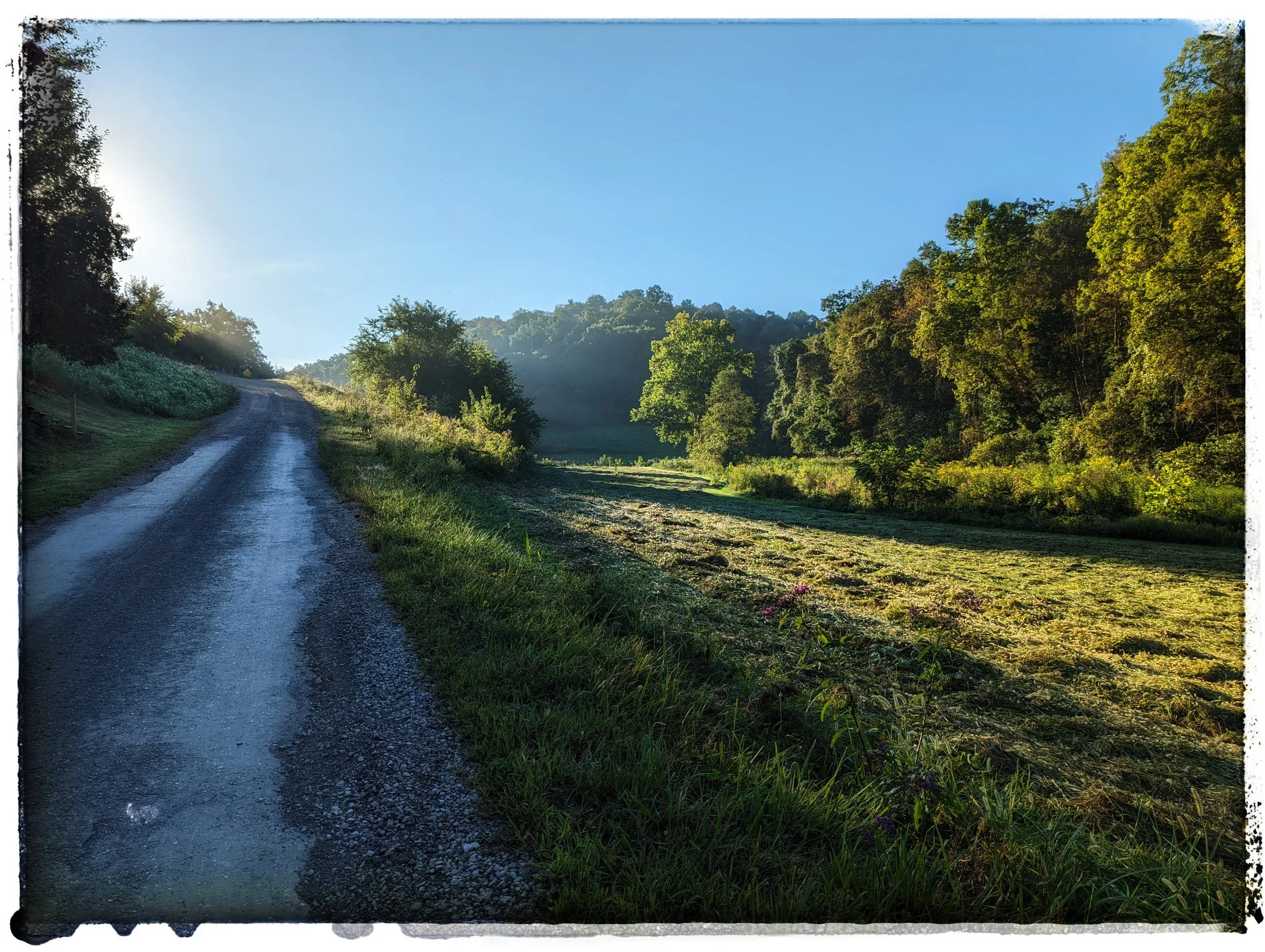 Beautiful rural road on the way to Erb'n Roots.  Just 15 minutes outside of Historic Downtown Marietta, OH.