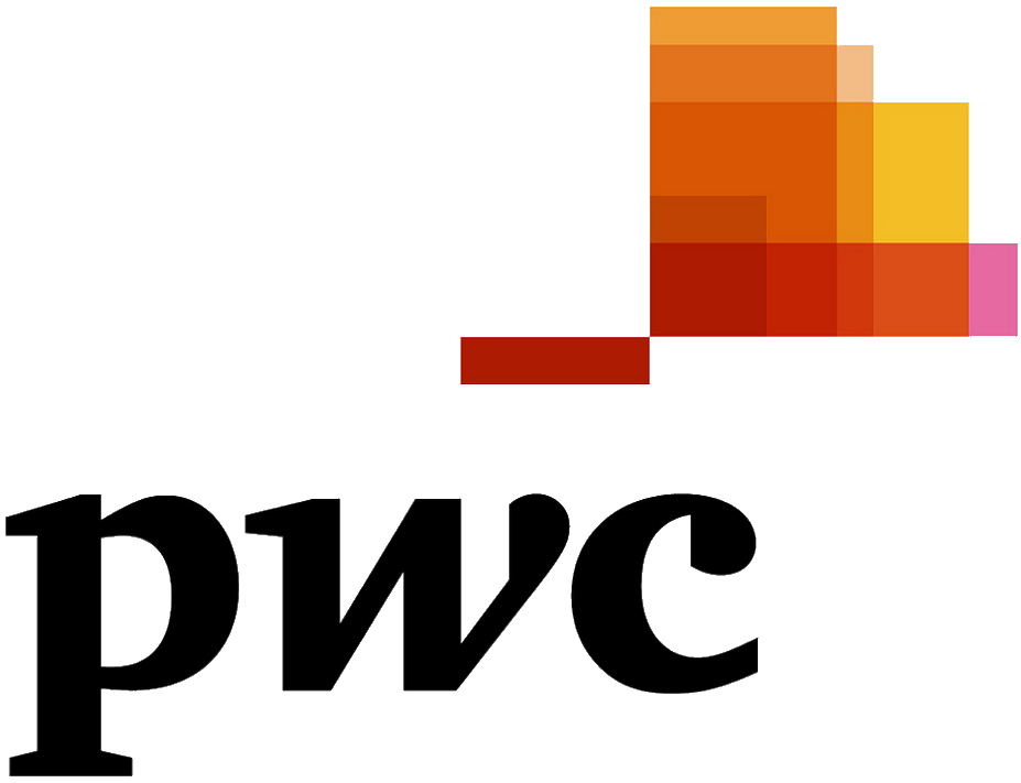 PwC logo, a keynote speaking client of social researcher and generational expert Ashley Fell.
