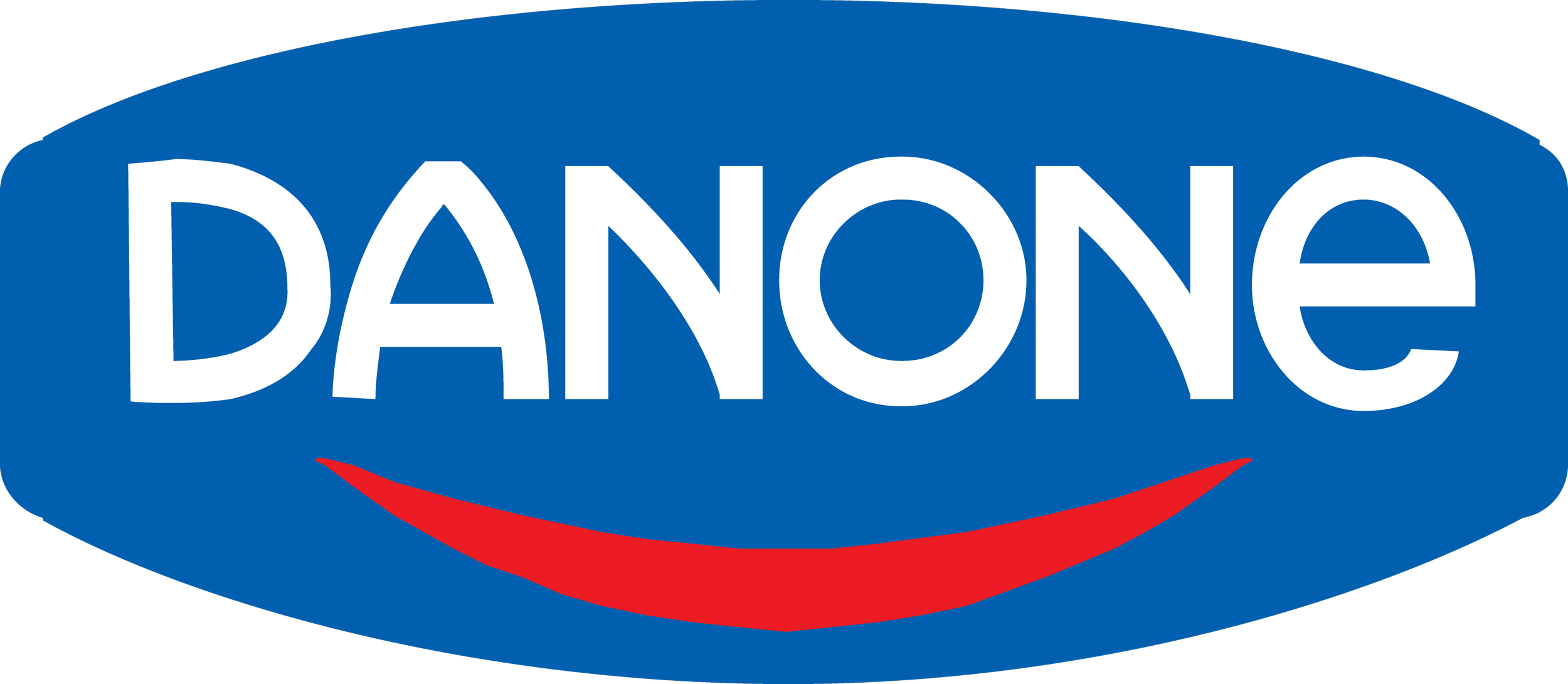 Danone logo, a keynote speaking client of social researcher and generational expert Ashley Fell.
