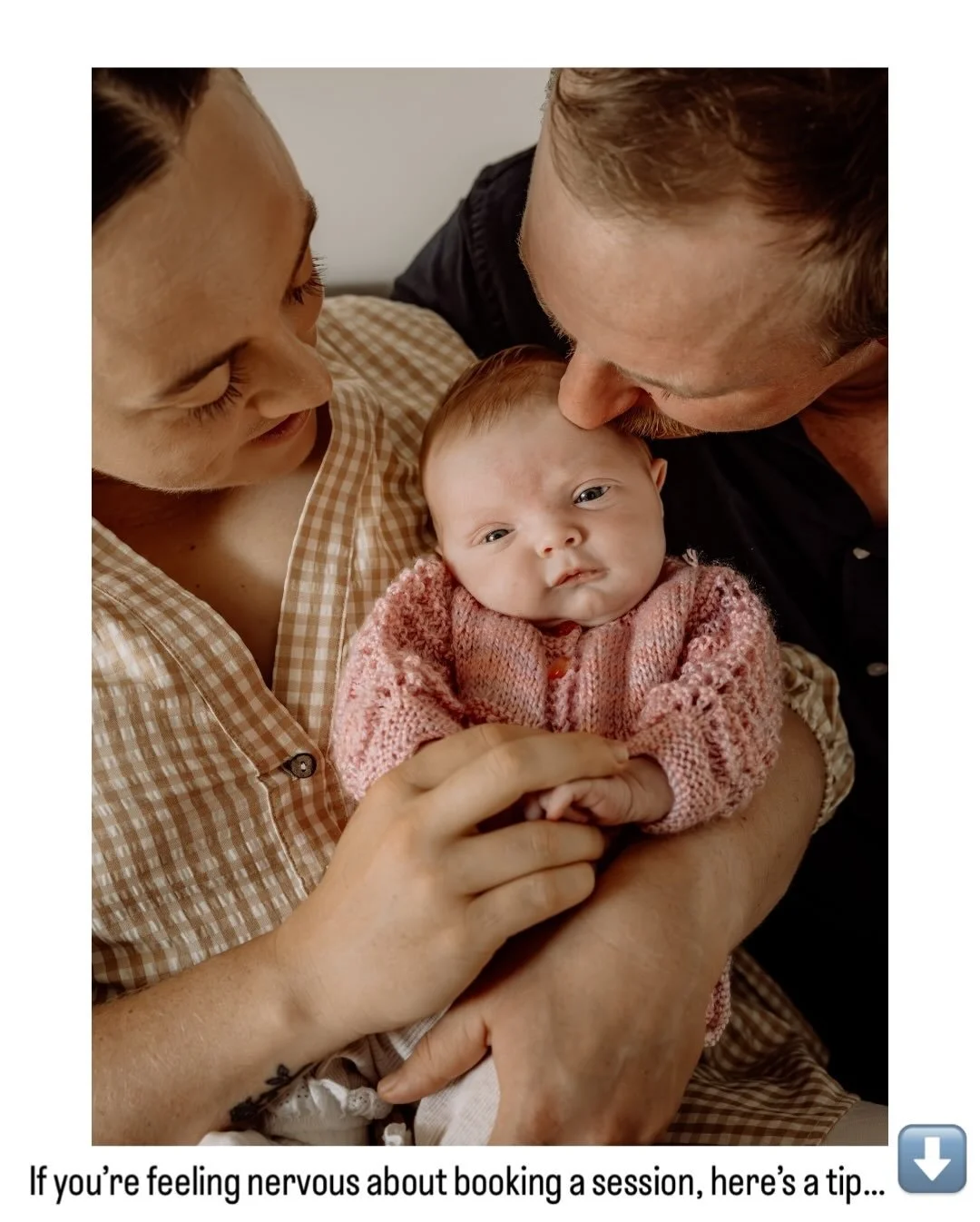 At your newborn session, or any session for that matter, you don&rsquo;t have to look at me or the camera! 

Look at your baby. Look at your partner.  Close your eyes if that&rsquo;s all you can manage right now and breathe. You&rsquo;ve done the har