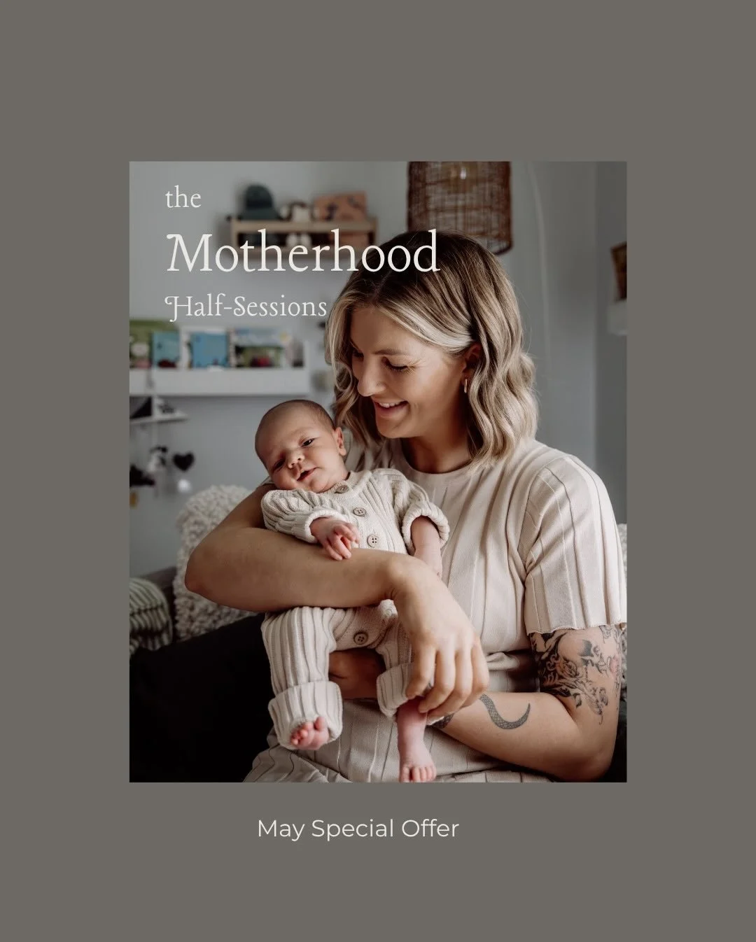 For the month of May only, I&rsquo;m offering a special to celebrate motherhood in all its forms. 

Gift yourself something special this year - memories to keep forever. 

&mdash;&mdash;&mdash;&mdash;&mdash;-
Edwina is a lifestyle and family photogra
