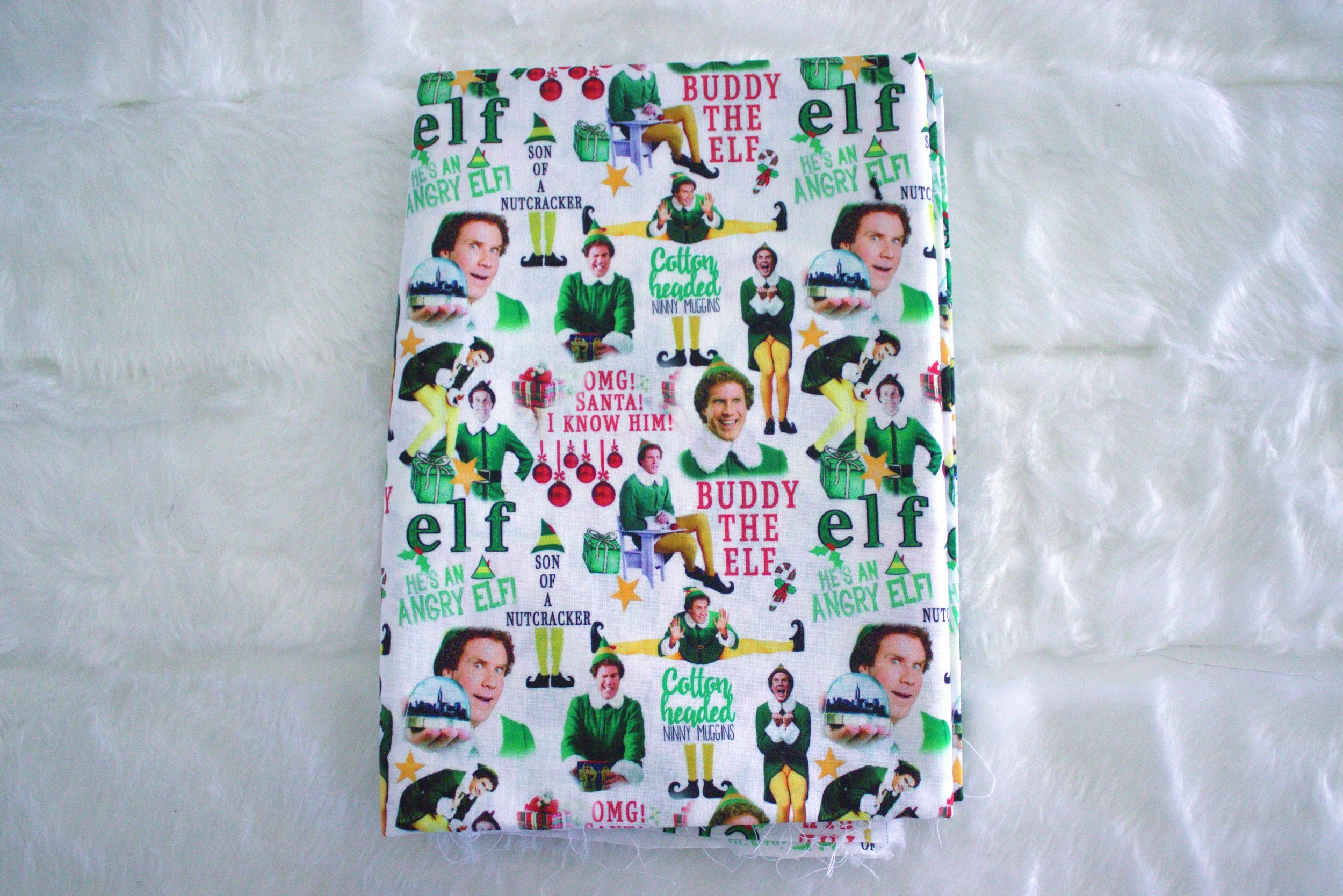 Chunky Scrunchie - ELF QUOTES (made to order)