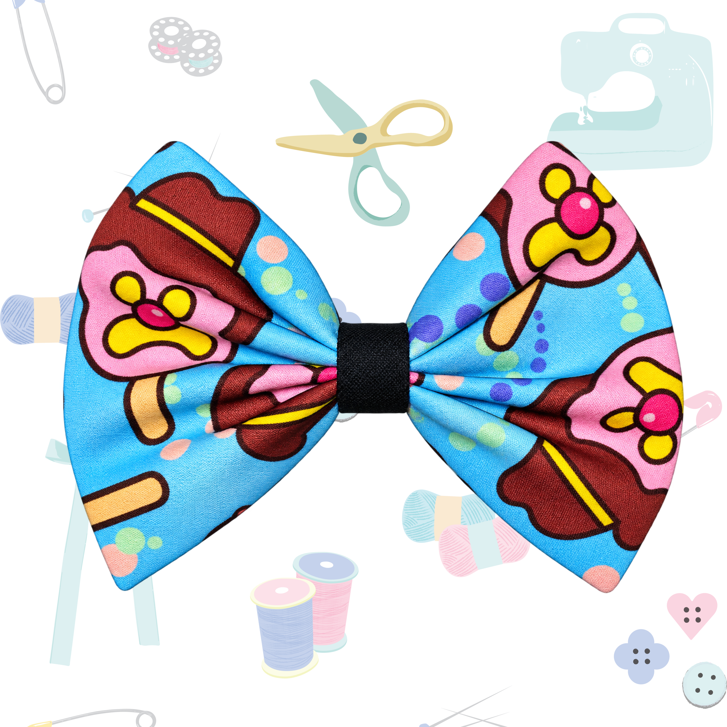 Small Single Bow -  Bubblegum Icecream