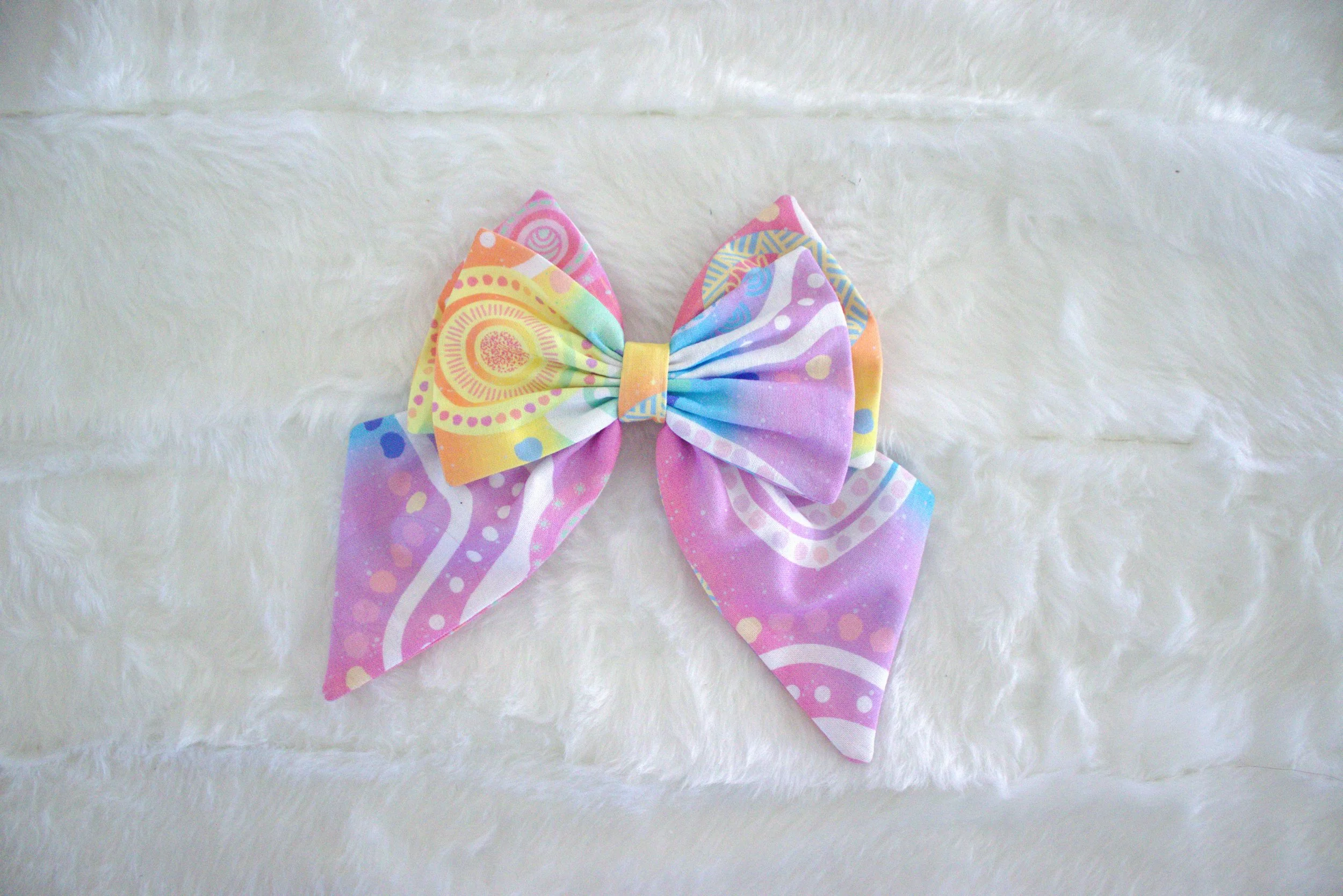 Medium Sailor Bow - PASTEL DREAMING