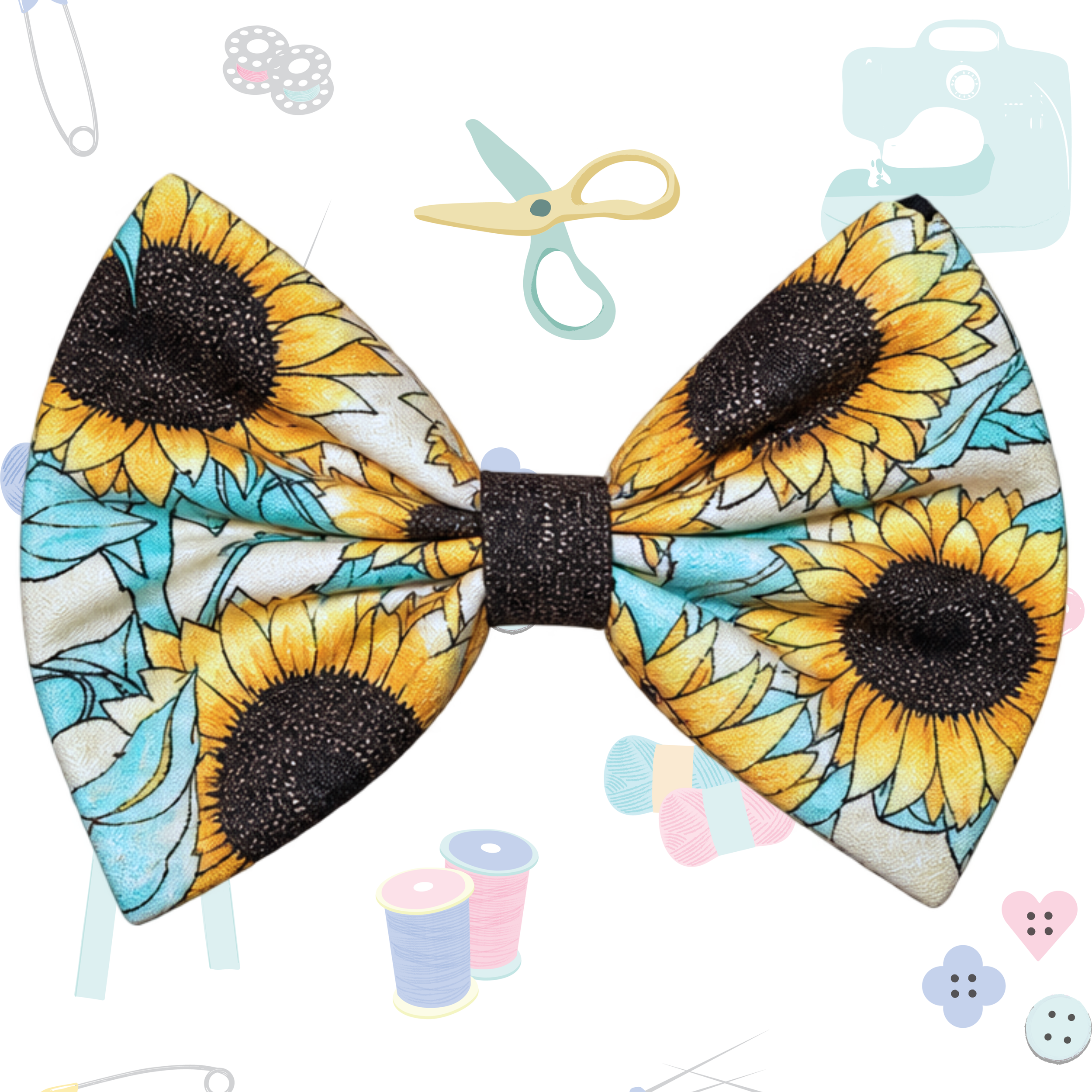Small Single Bow - Sunflower