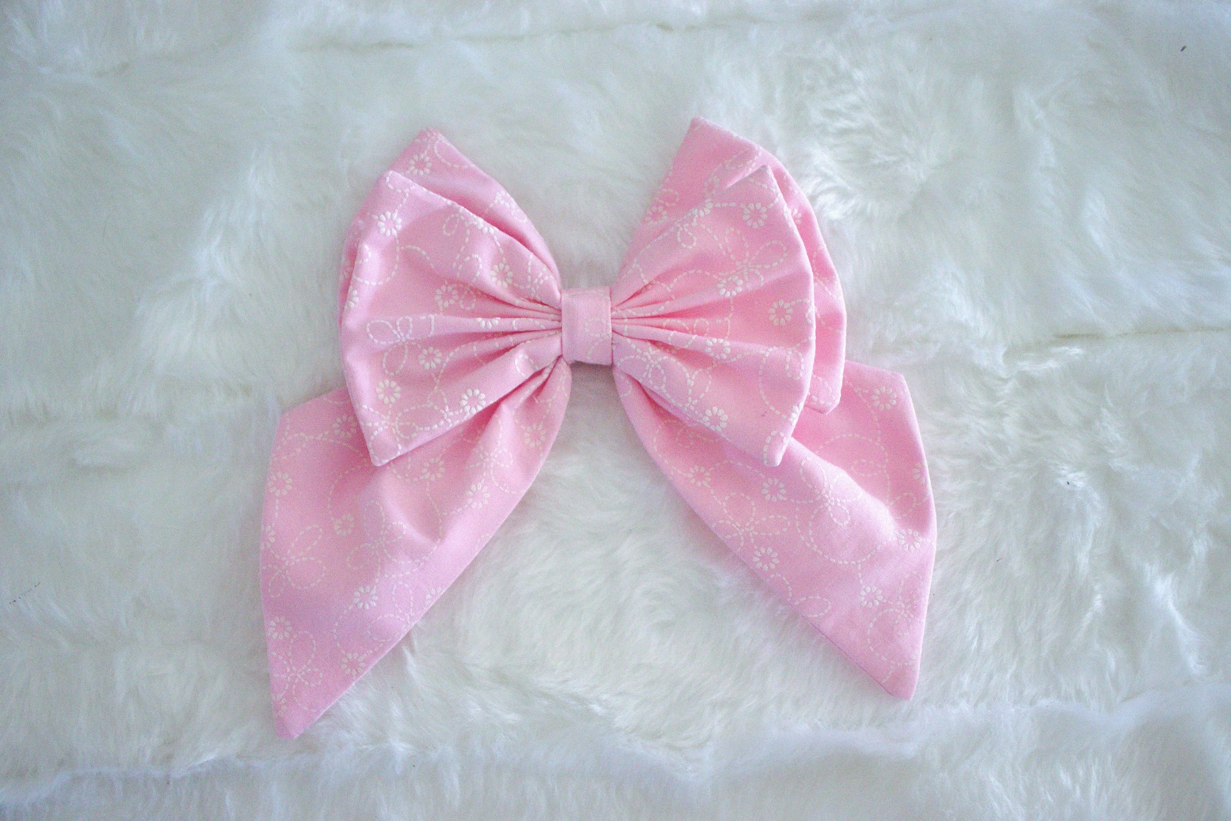 Medium Sailor Bow - PINK FLORAL