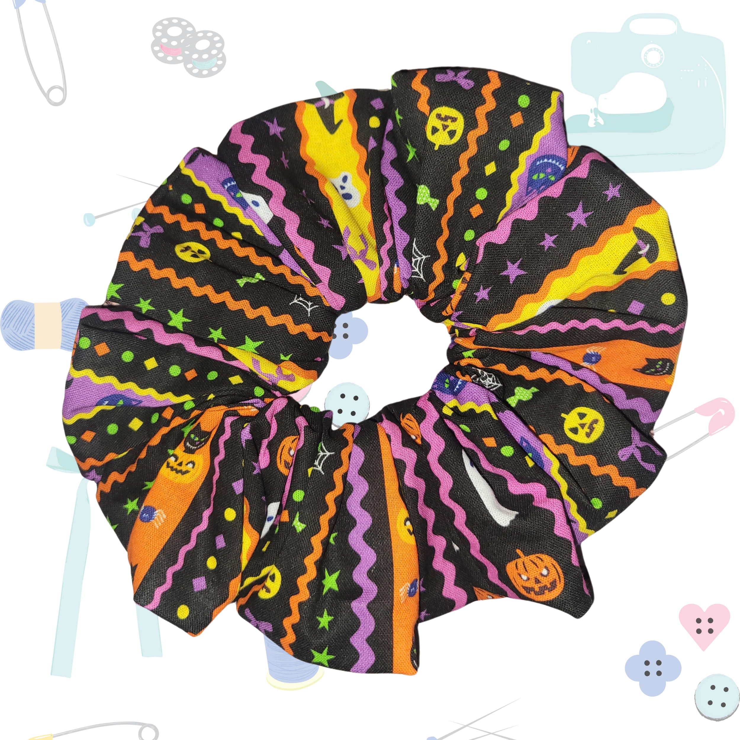 Chunky Scrunchie - Halloween Spooky
