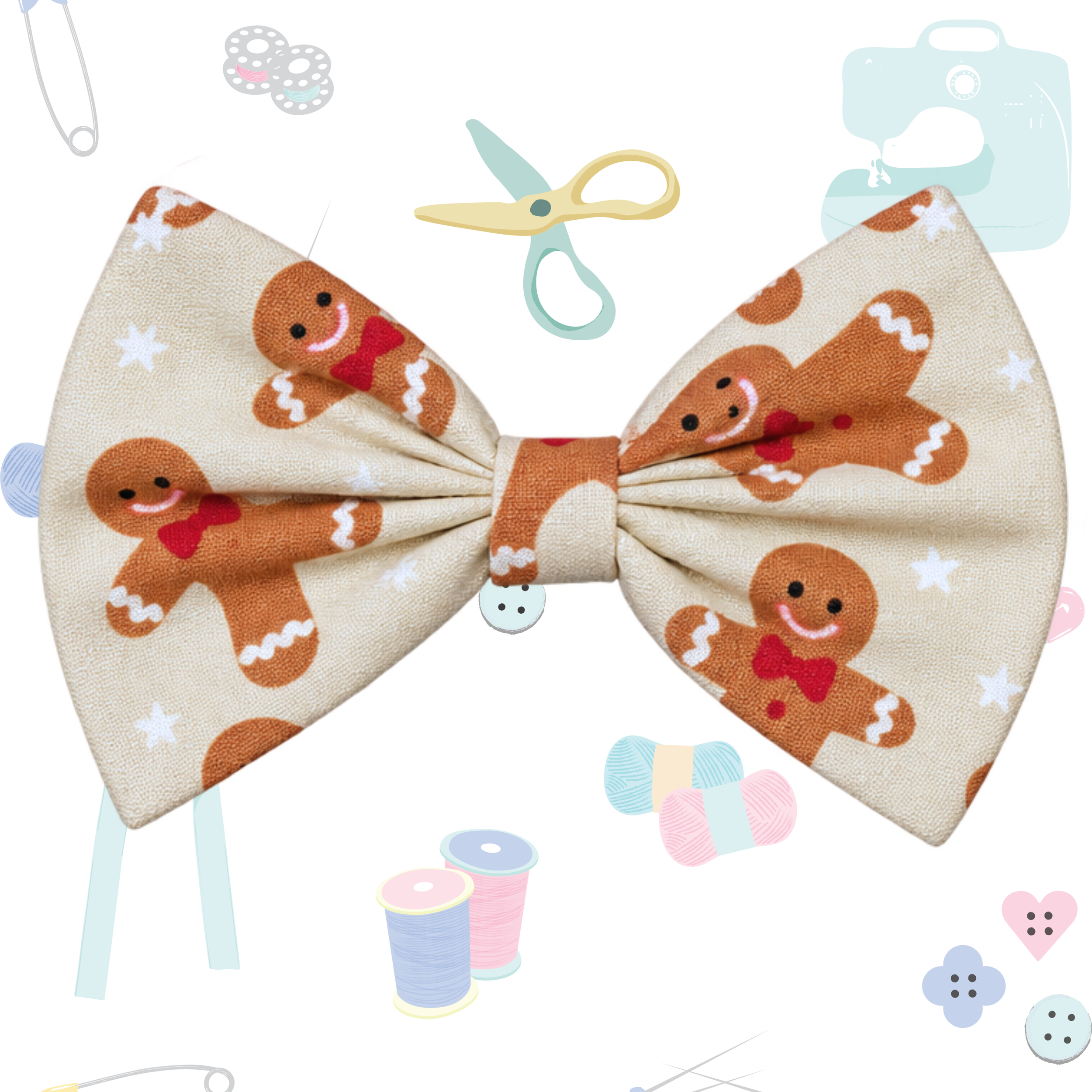 Small Single Bow - Gingerbread