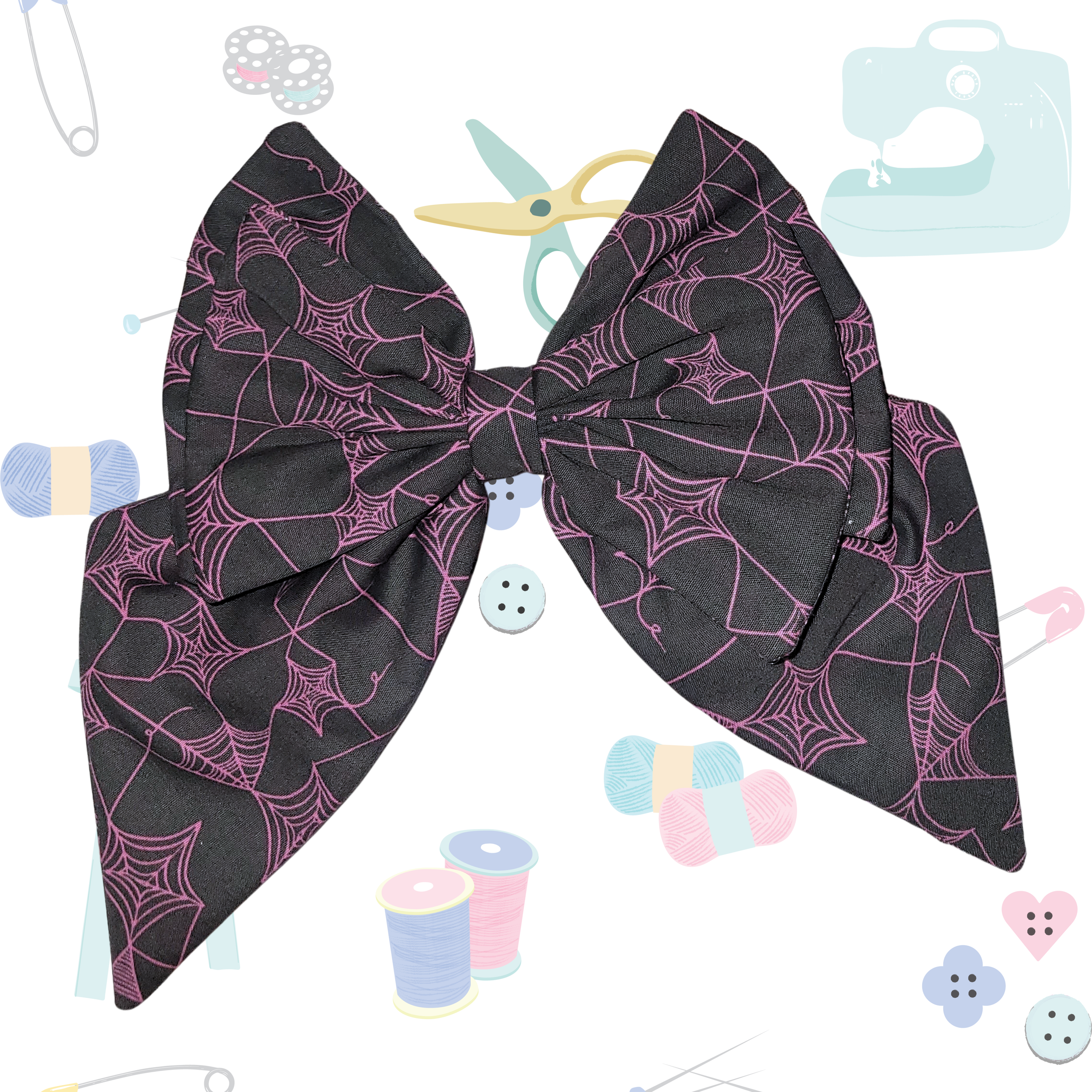 Standard Sailor Bow - Pink Webs