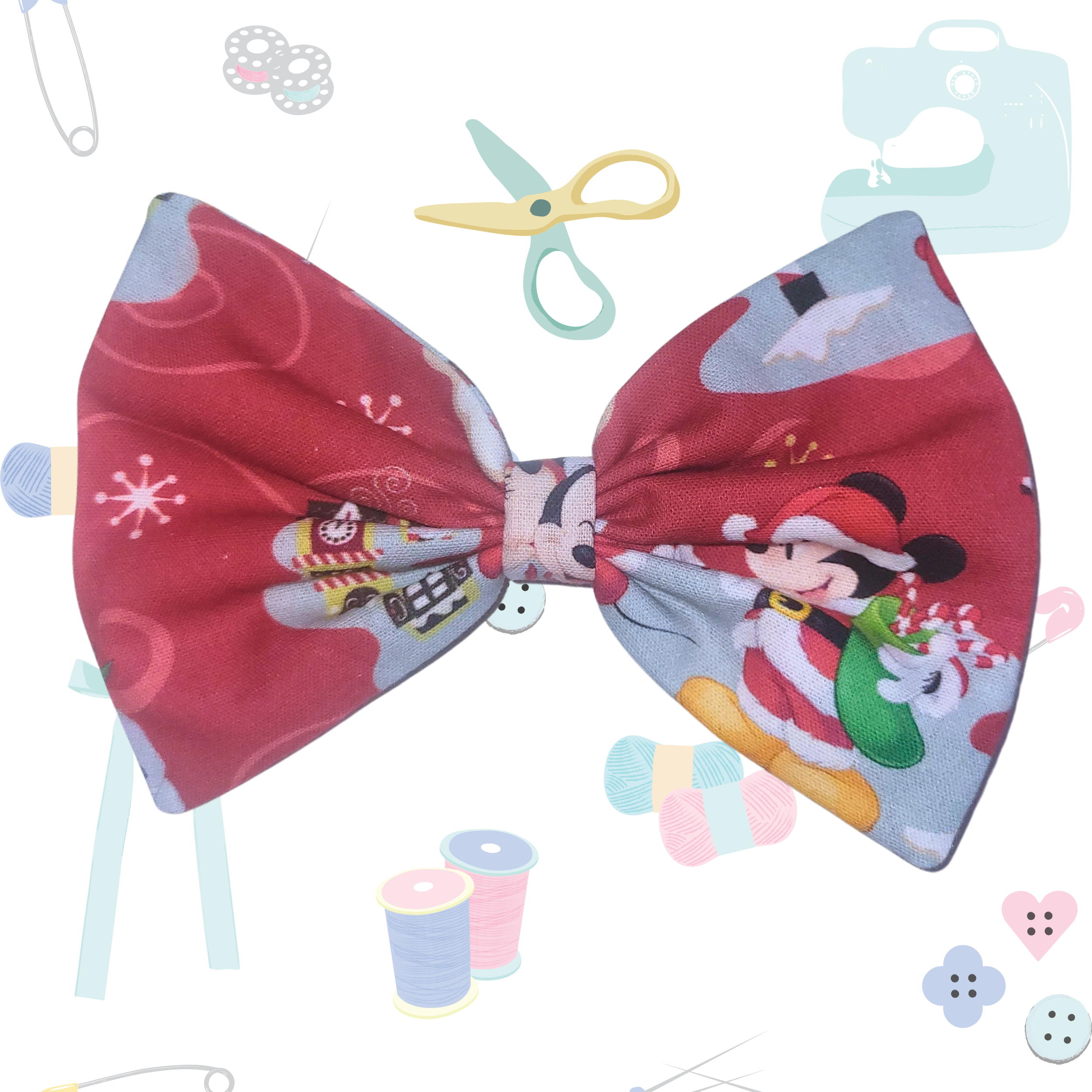 Small Single Bow - Red Mouse