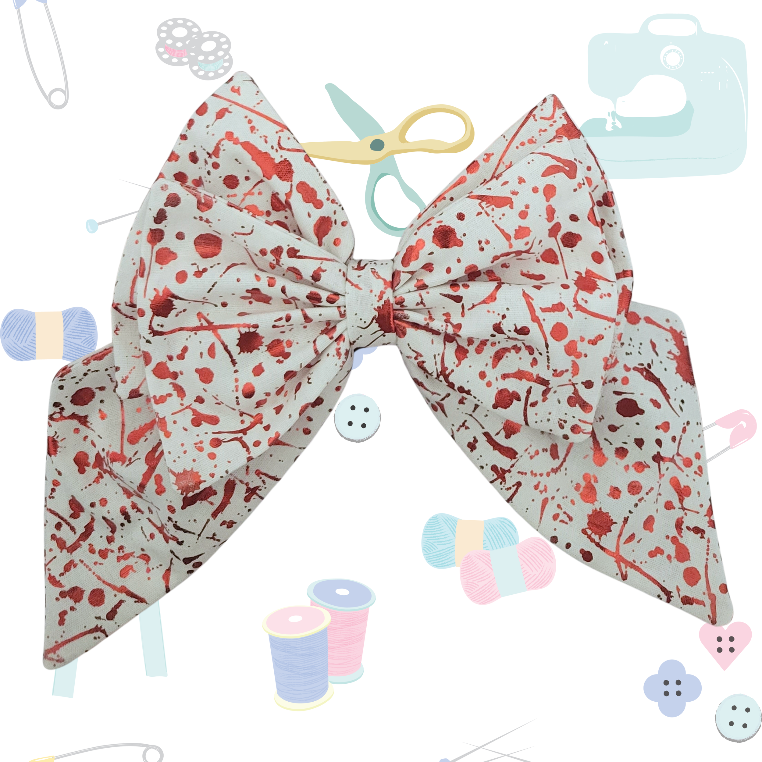 Standard Sailor Bow - Foil Blood