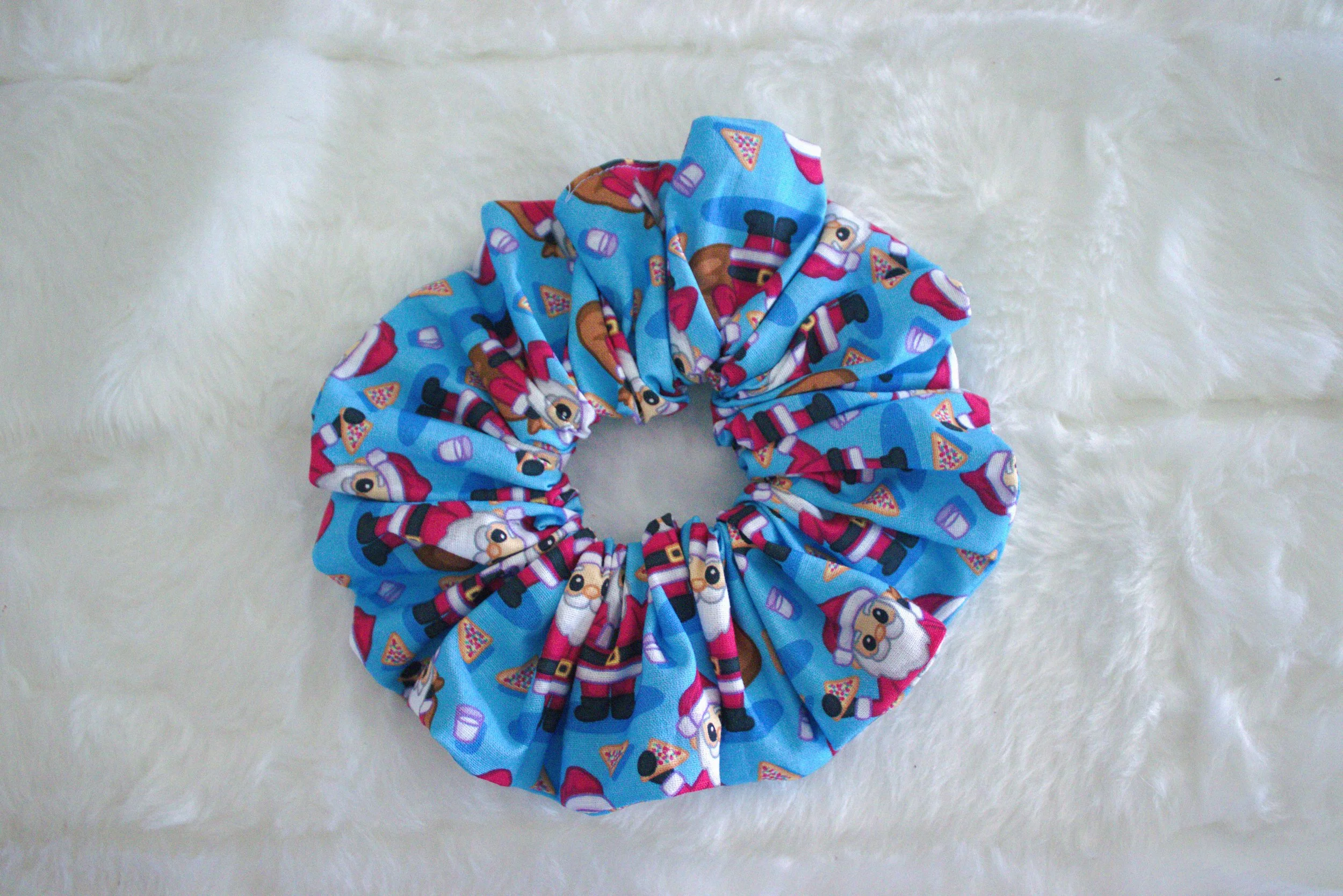 Chunky Scrunchie - Fairy Bread Santa