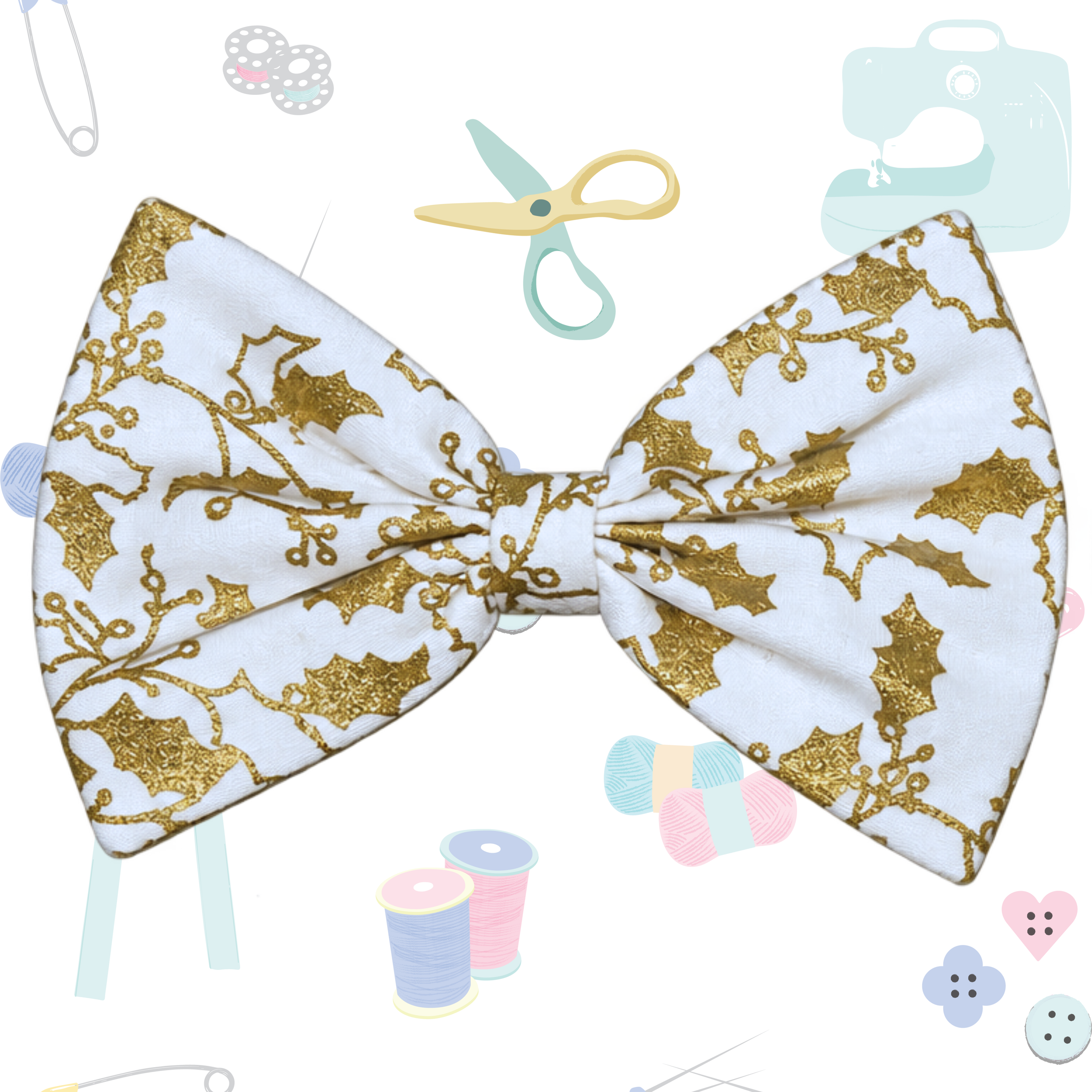 Small Single Bow - Foil Gold Leaf