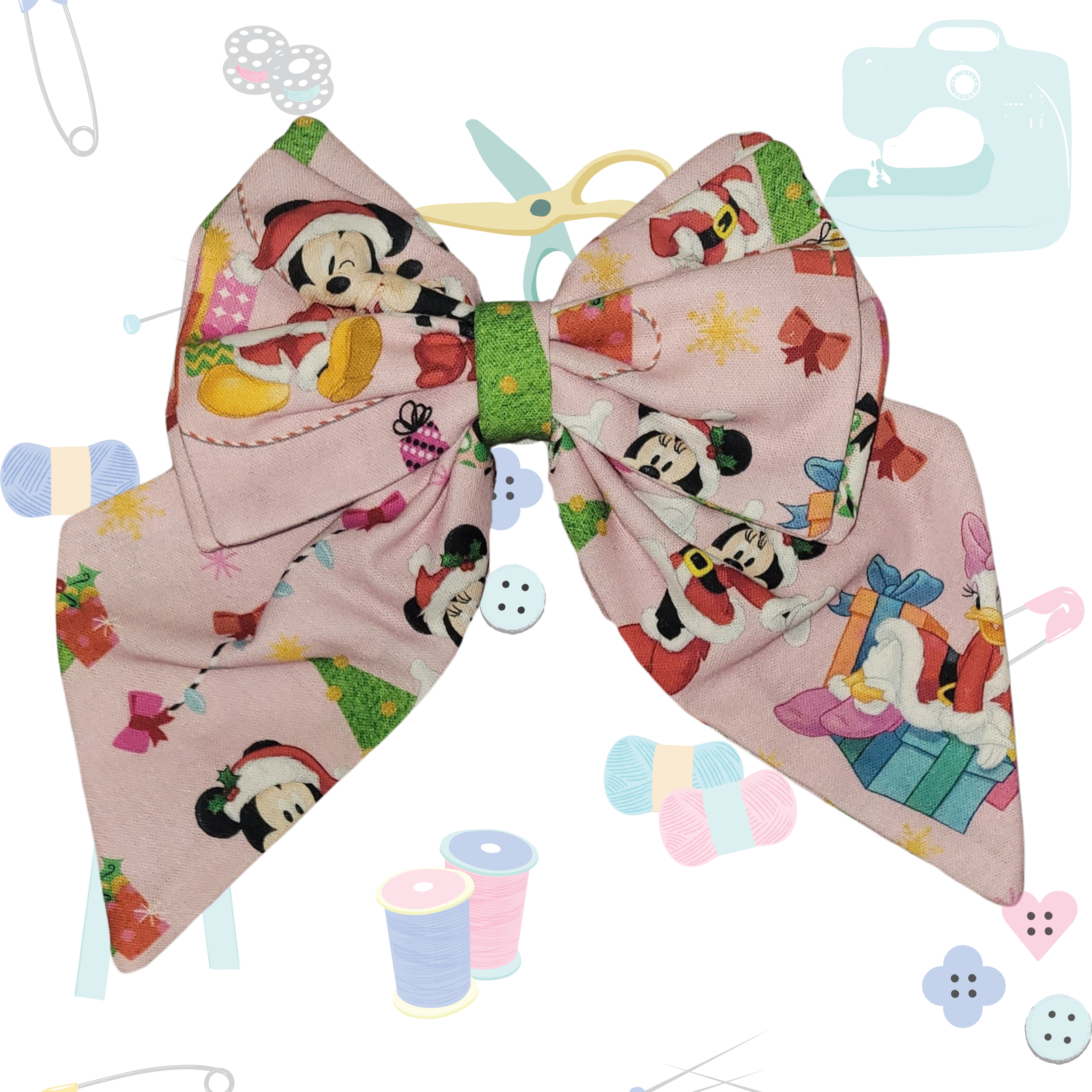 Standard Sailor Bow - Pink Mouse