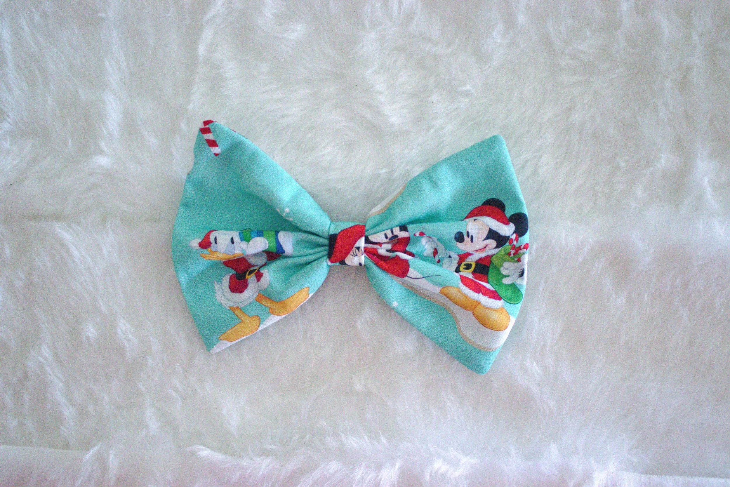 Small Single Bow - Teal Mouse