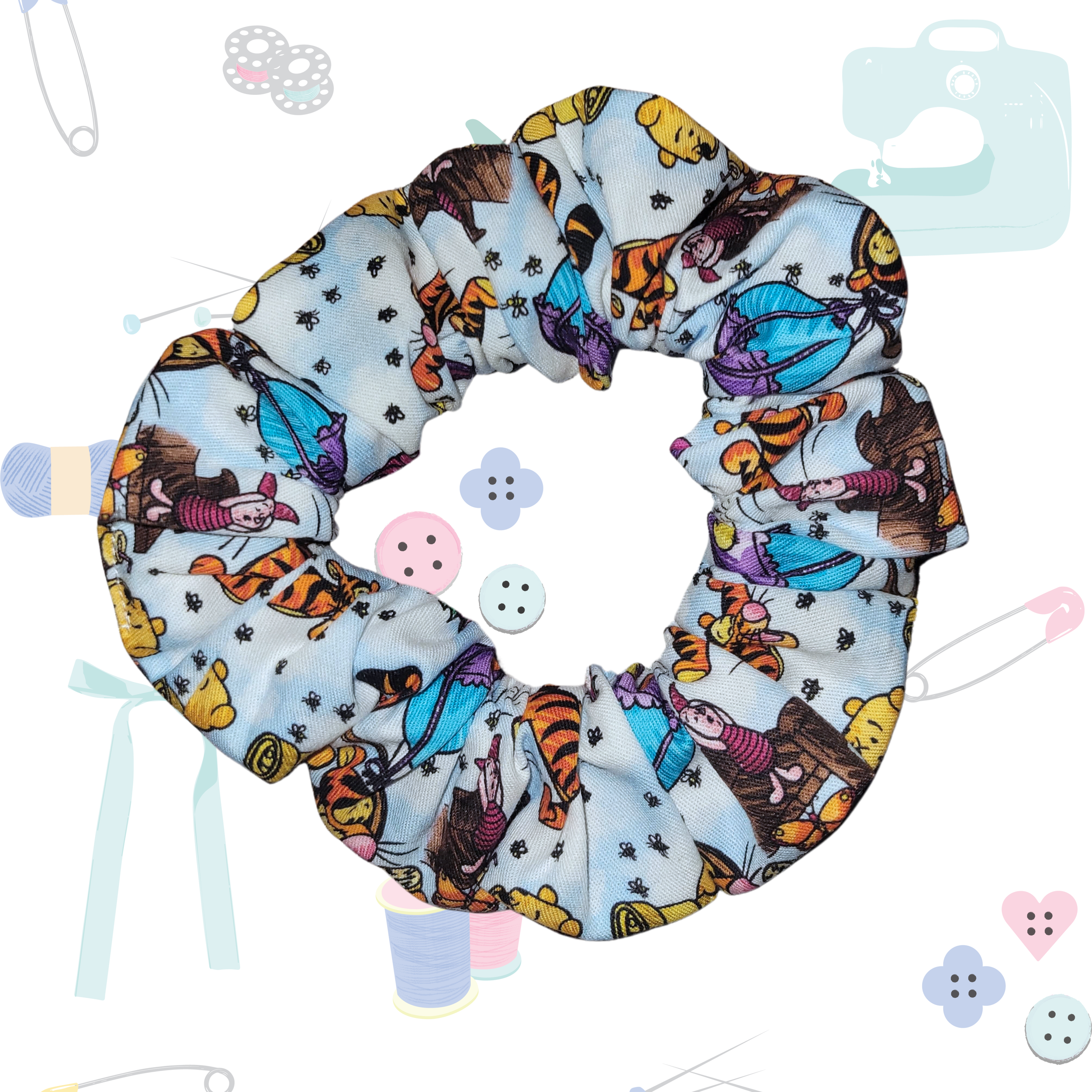 Standard Scrunchie - Bear and Friends