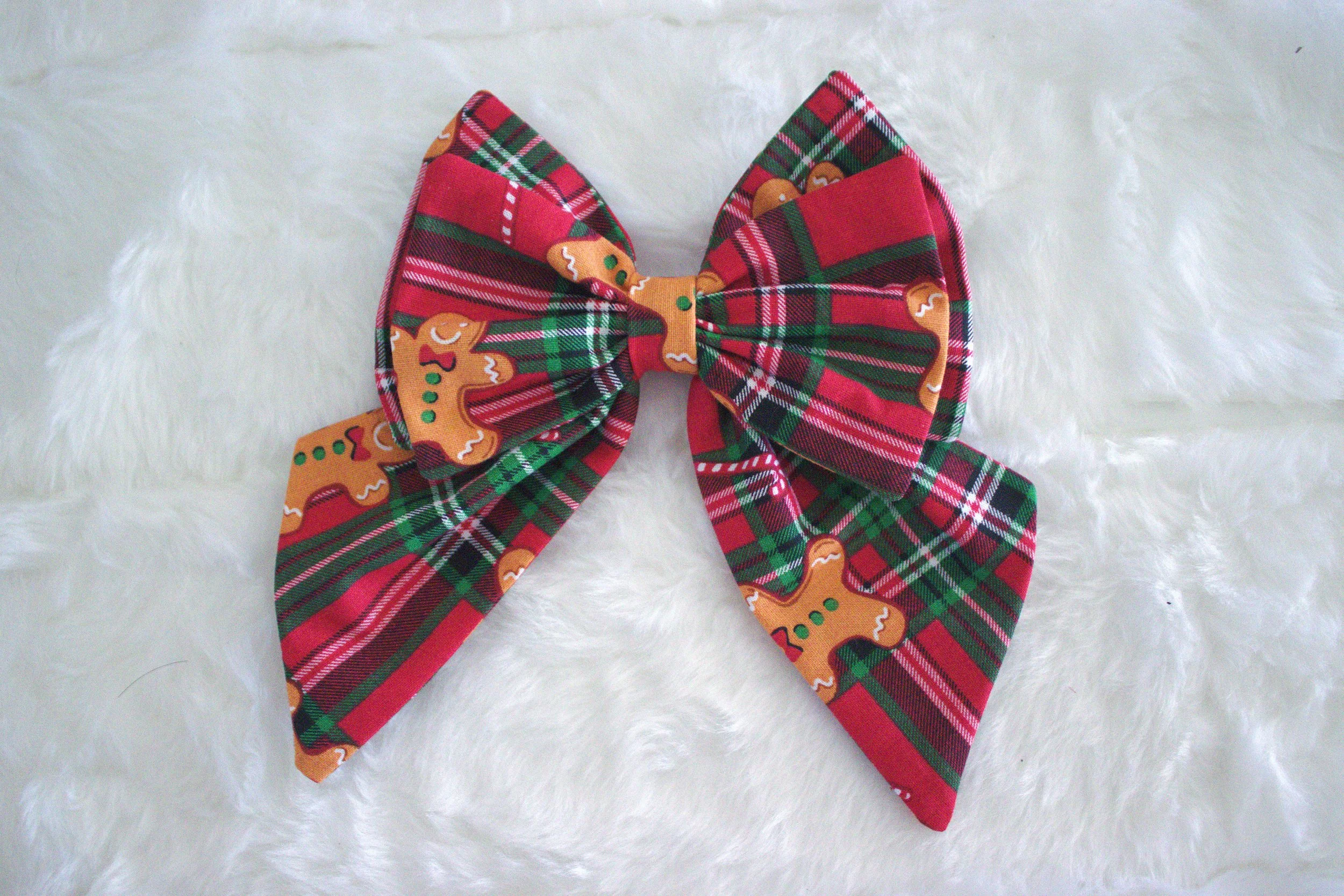 Medium Sailor Bow - Tartan Gingerbread