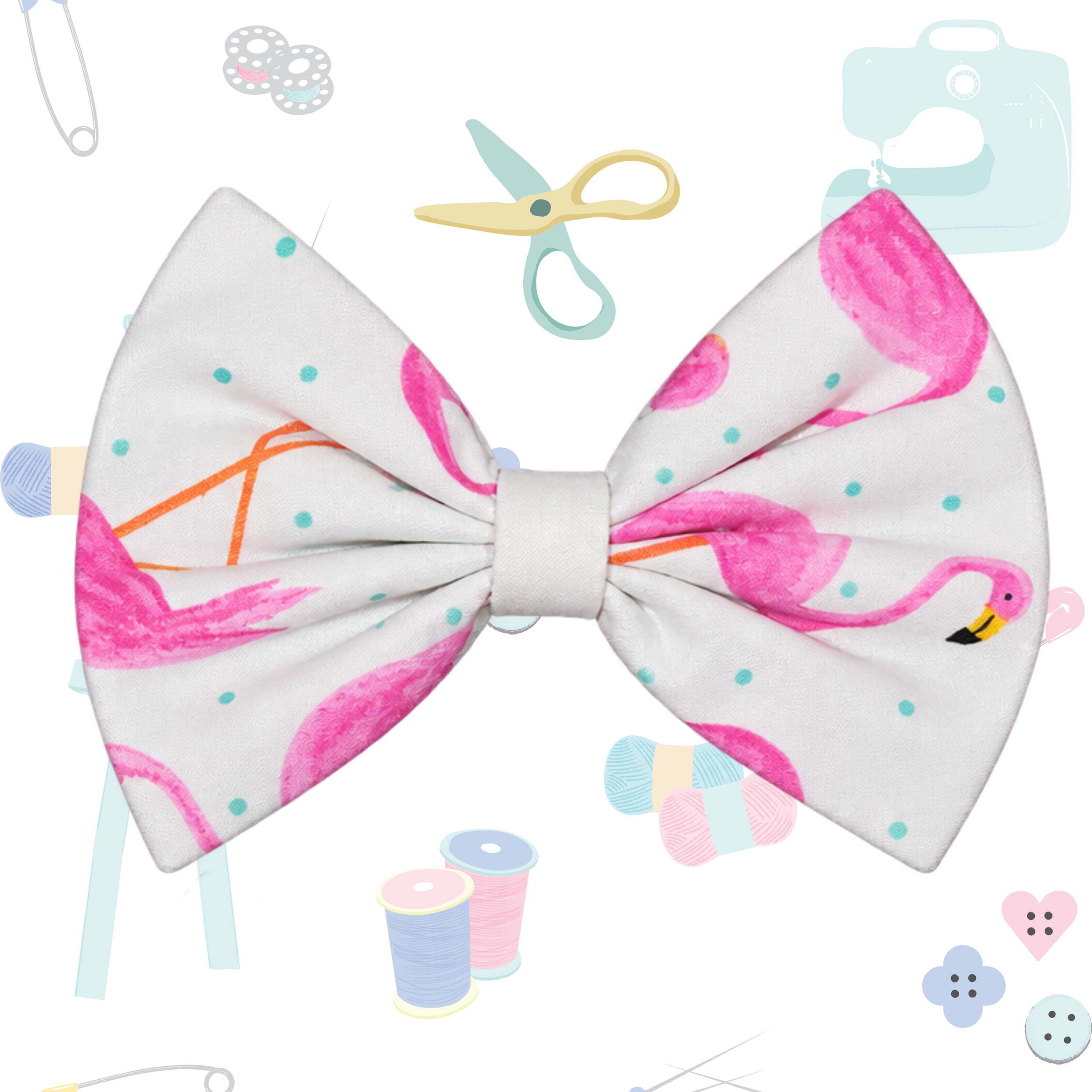 Small Single Bow - Flamingo
