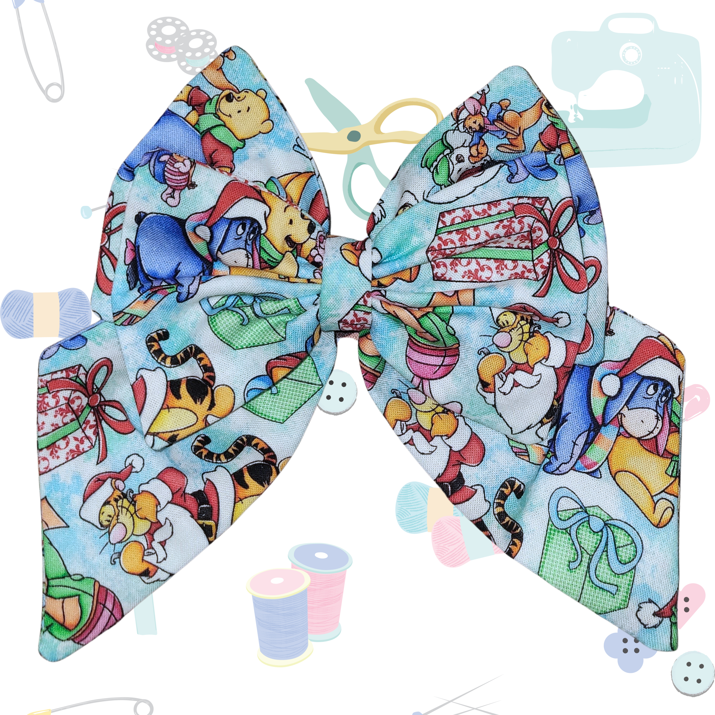 Standard Sailor Bow - Christmas Bear