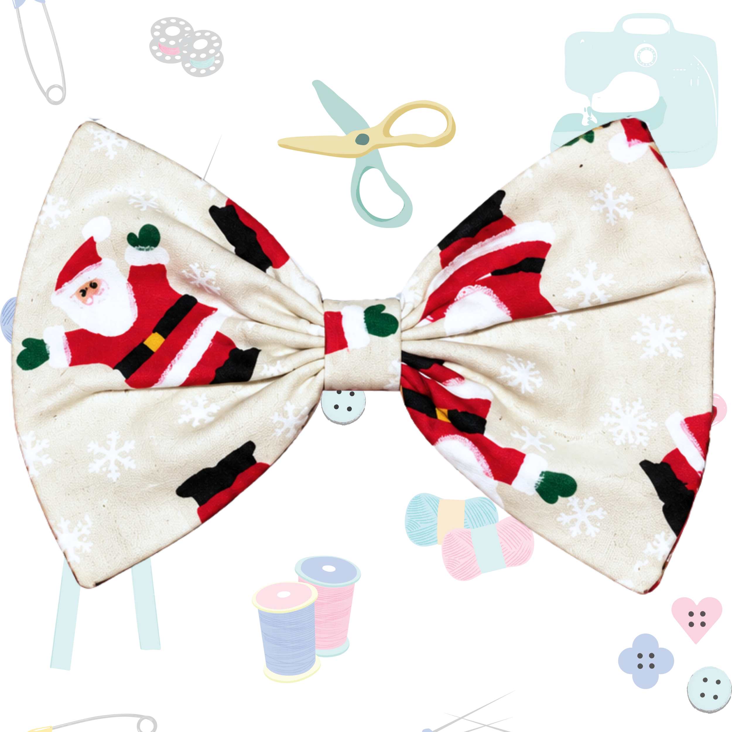 Small Single Bow - Santa