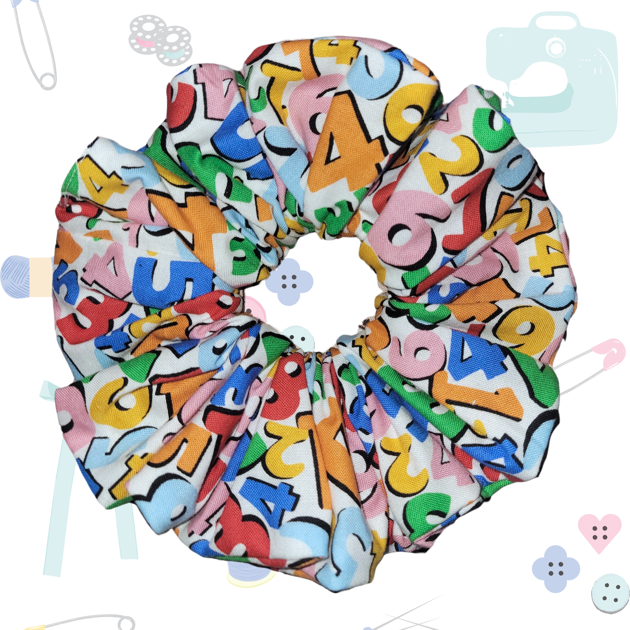 Chunky Scrunchie - Numbers
