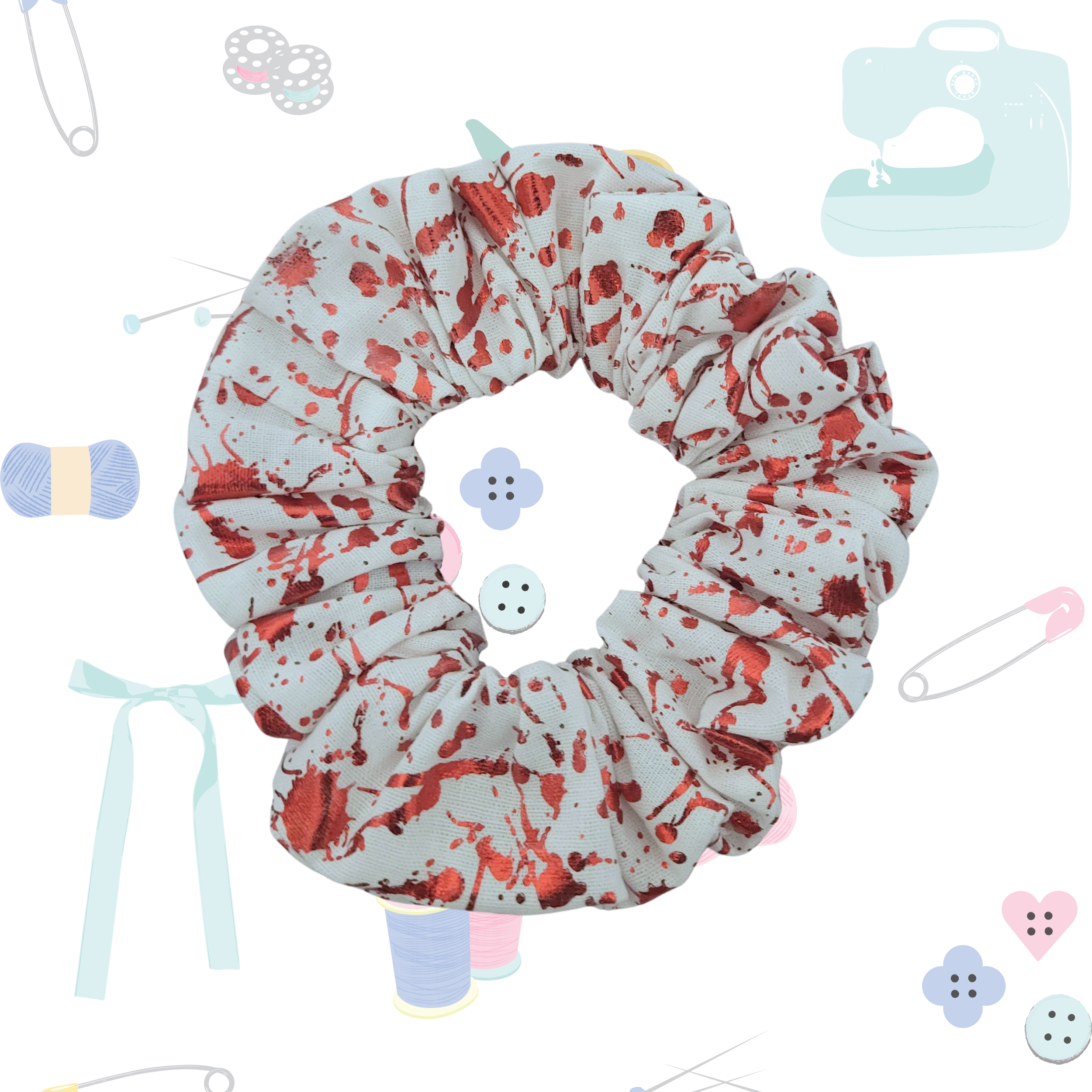 Standard Scrunchie - Foil Blood