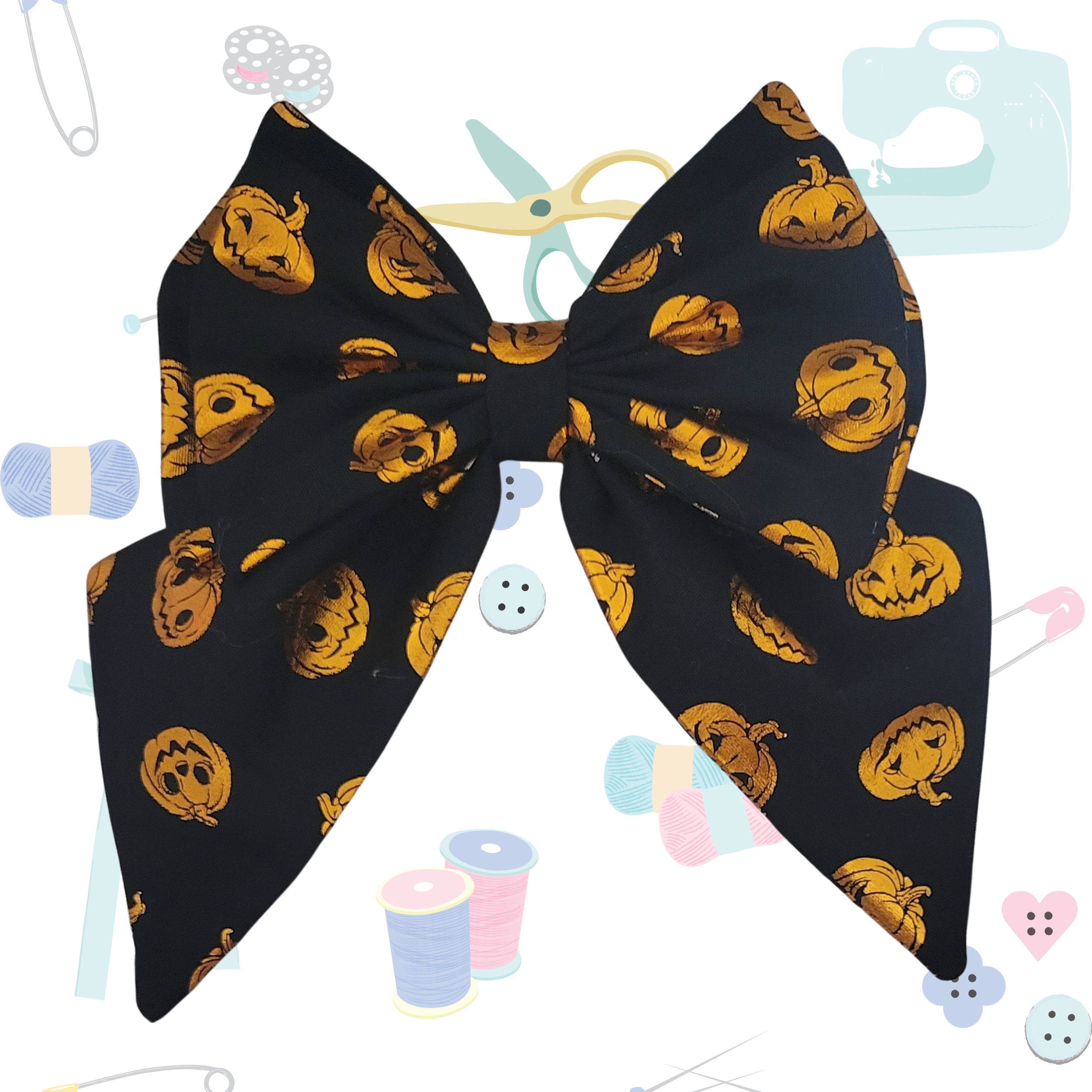 Standard Sailor Bow - Foil Pumpkins