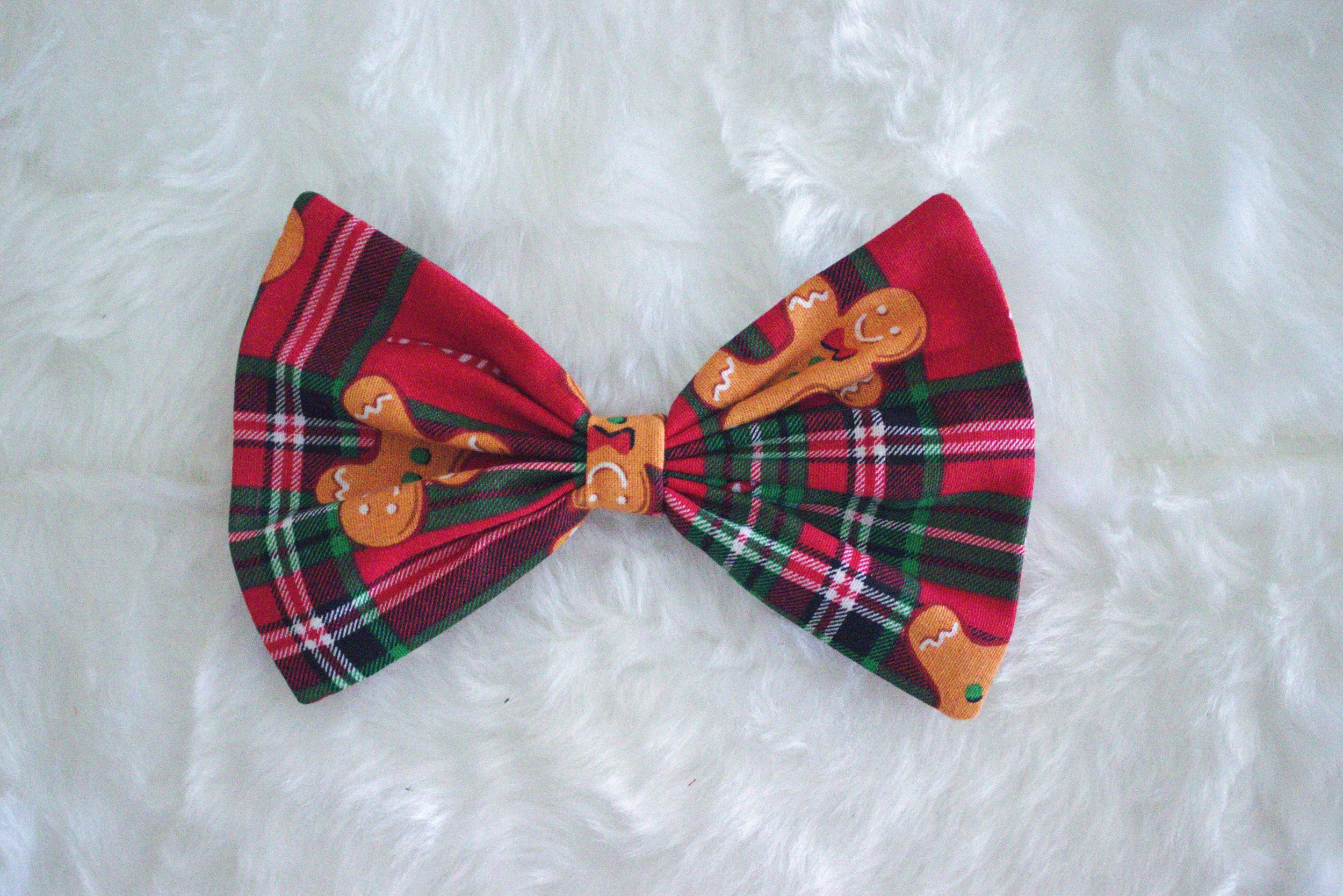 Small Single Bow - Tartan Gingerbread
