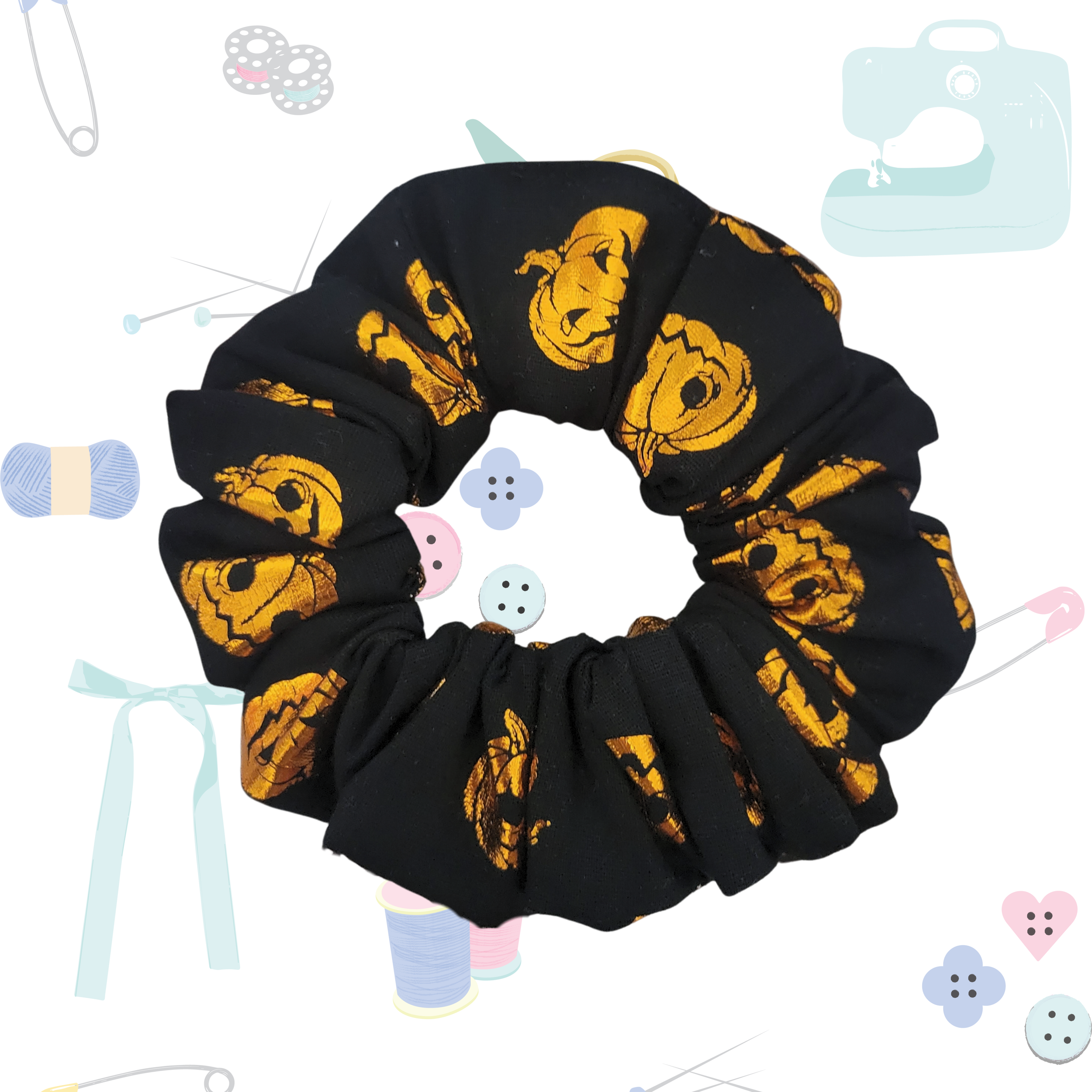 Standard Scrunchie - Foil Pumpkin