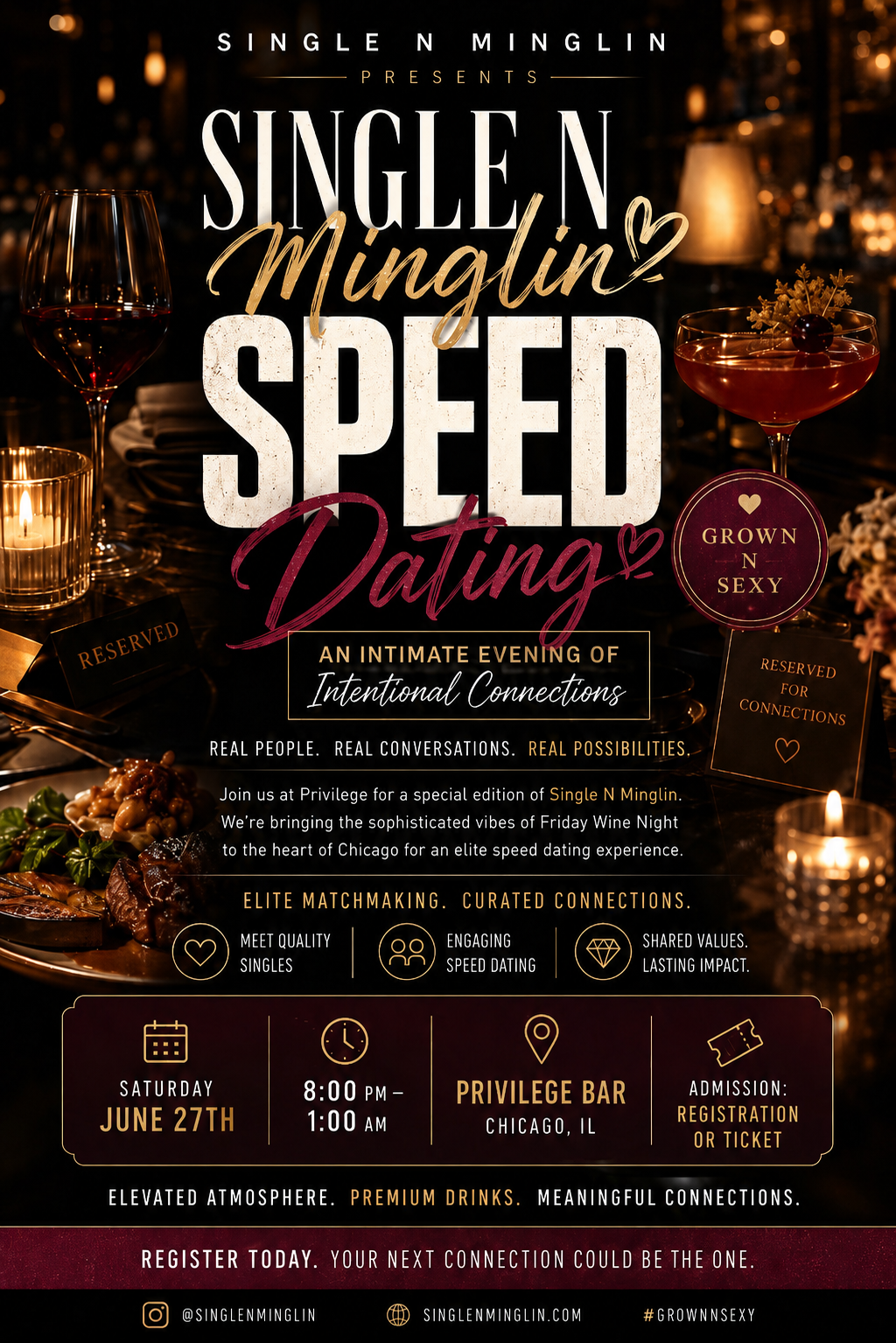 Chicago premiere Speed Dating Event June 27th