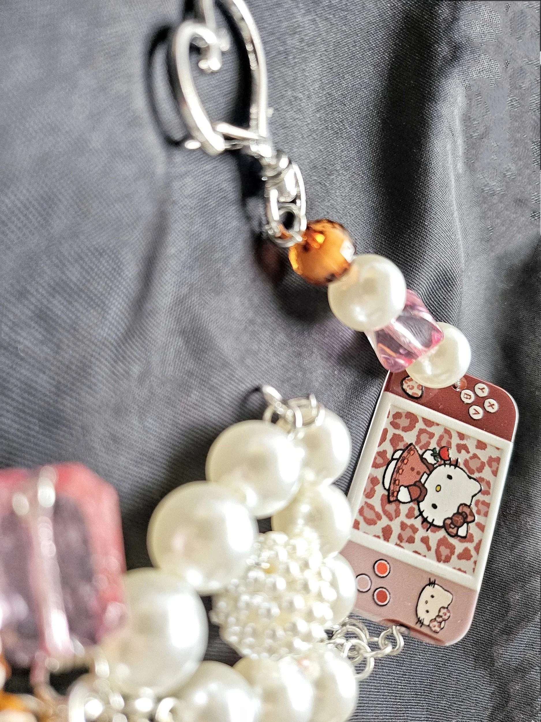 Hello Kitty Game Girl Bag/Case Charm