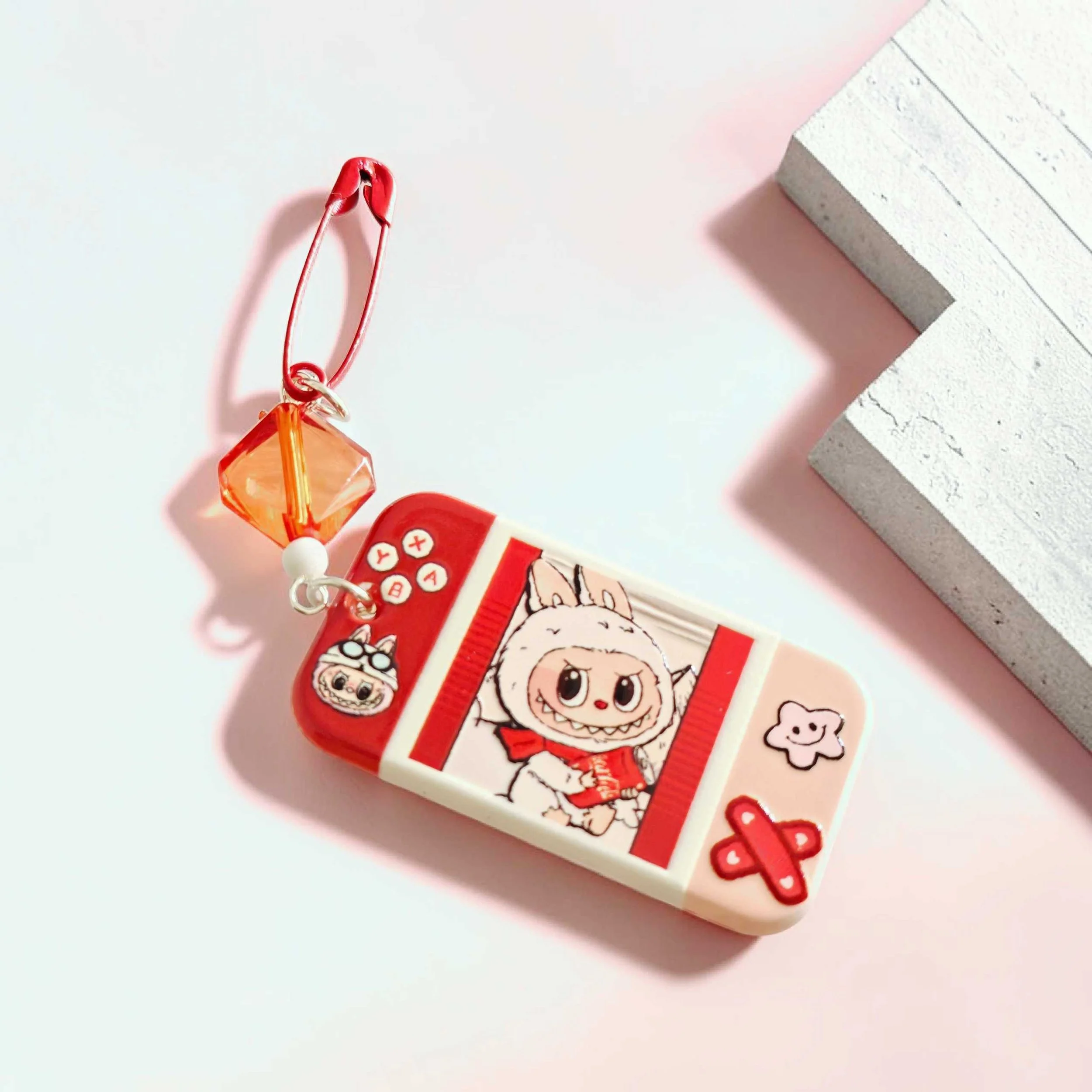 Labubu Kawaii Safety Pin Charm – Handmade Cute Collectible Pin
