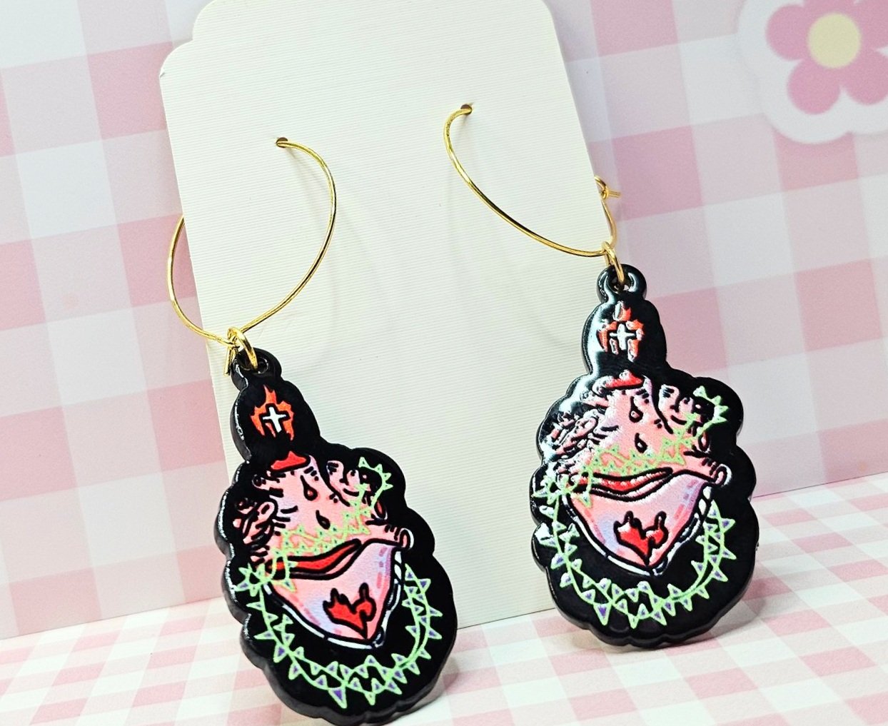 Bleeding Heart - Creepy Kawaii Gothic Earrings