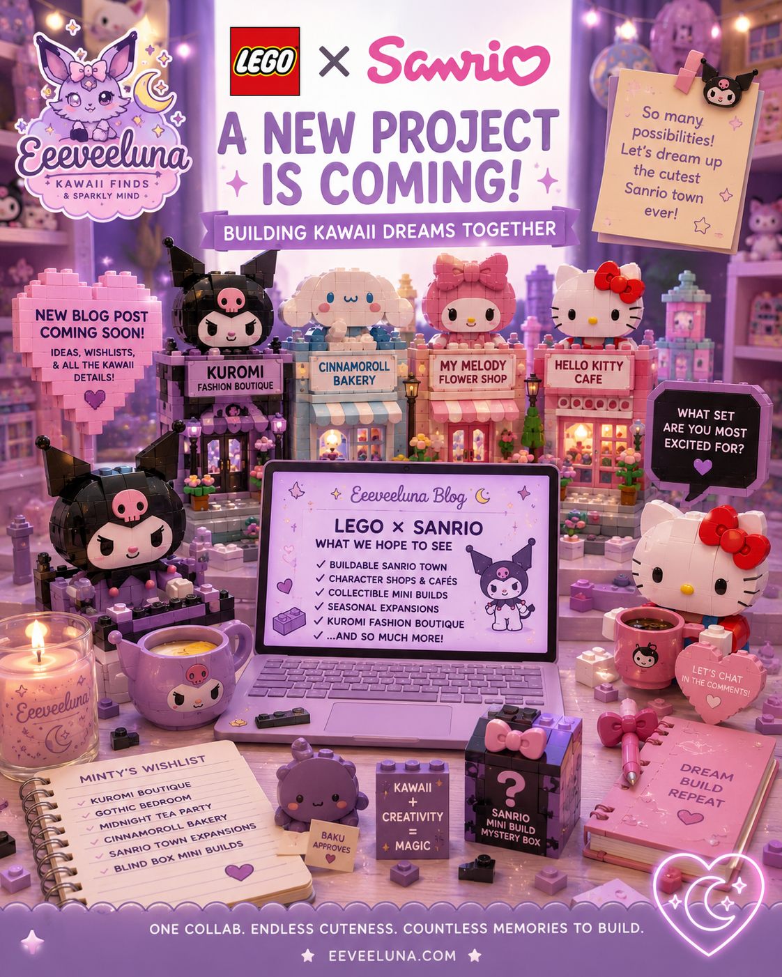 LEGO × Sanrio Has Been Confirmed, and Here Is What We Hope to See.