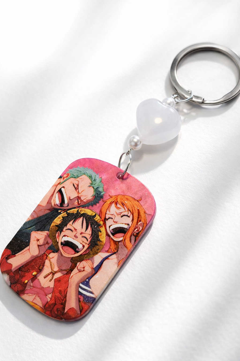 One Piece Straw Hat Crew Handmade Group Keychain – Luffy, Zoro & Nami
